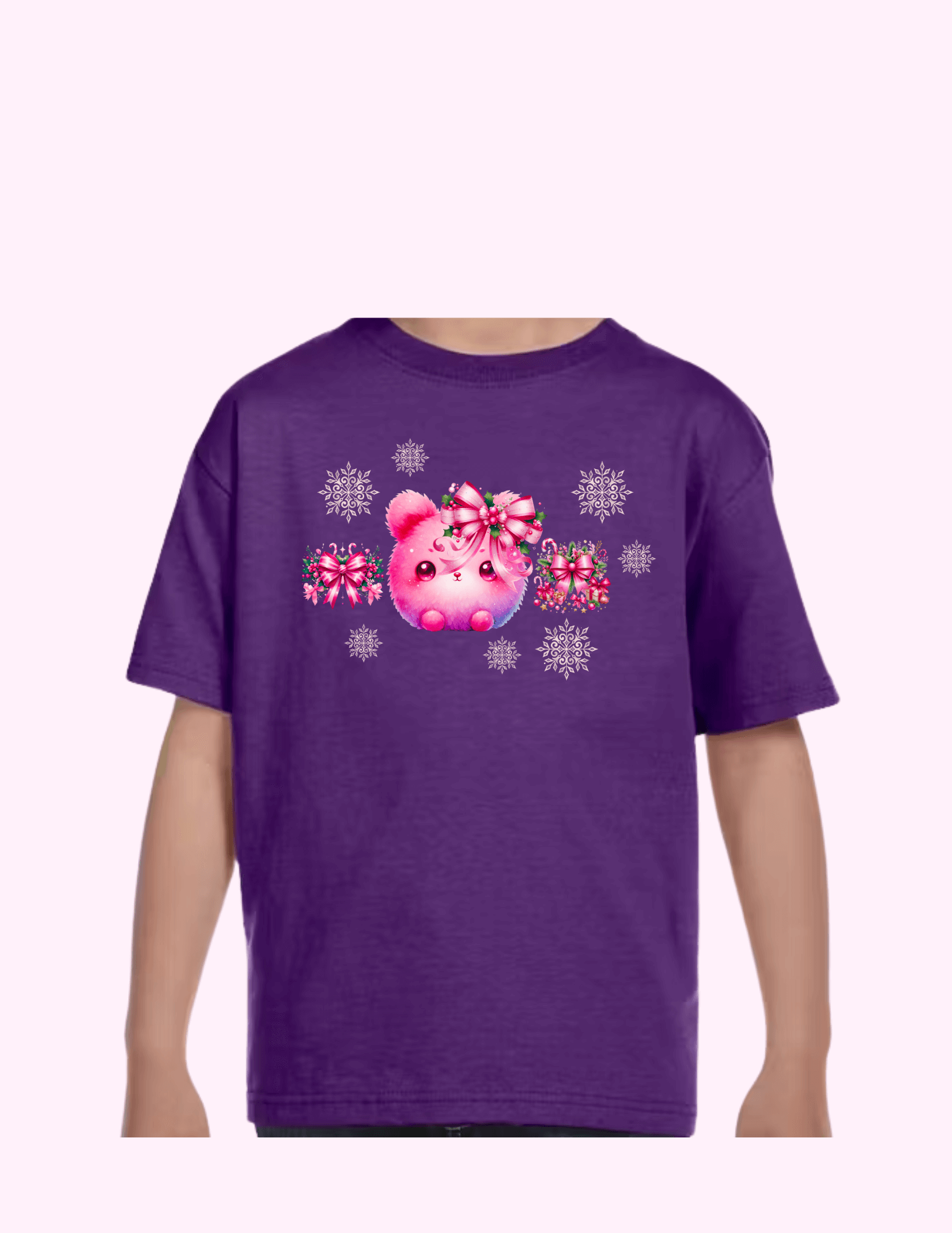 Winter Bunny - Kids T-Shirt featuring unique artwork, perfect for personal style and expression.