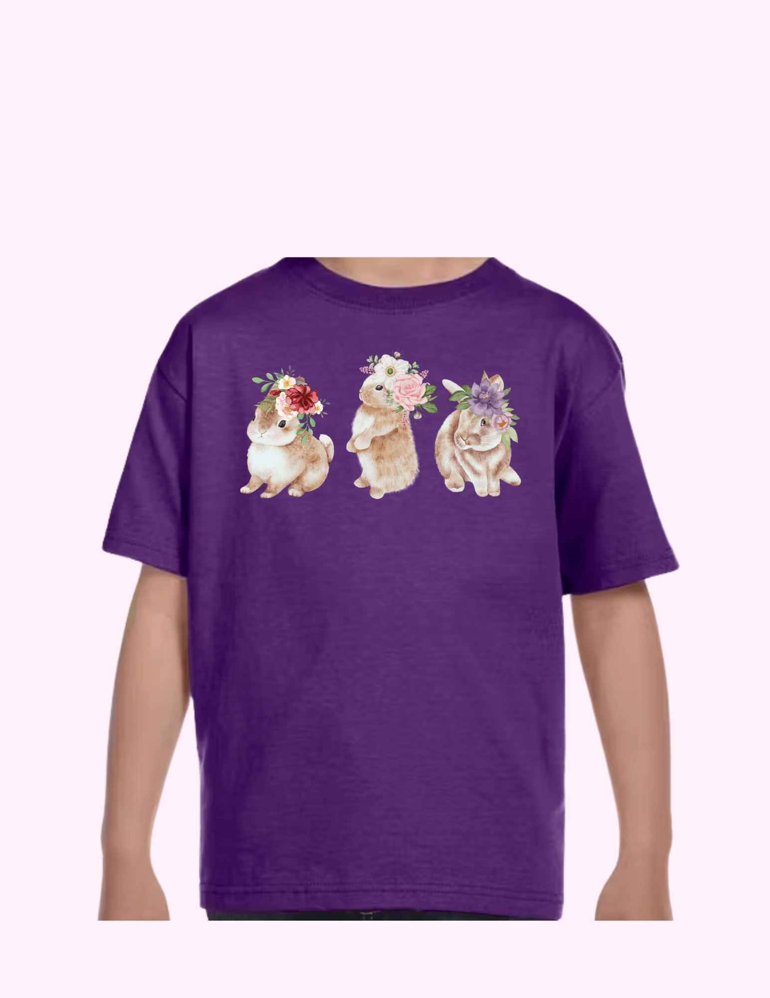 Spring Bunnies - Kids T-Shirt featuring unique artwork, perfect for personal style and expression.