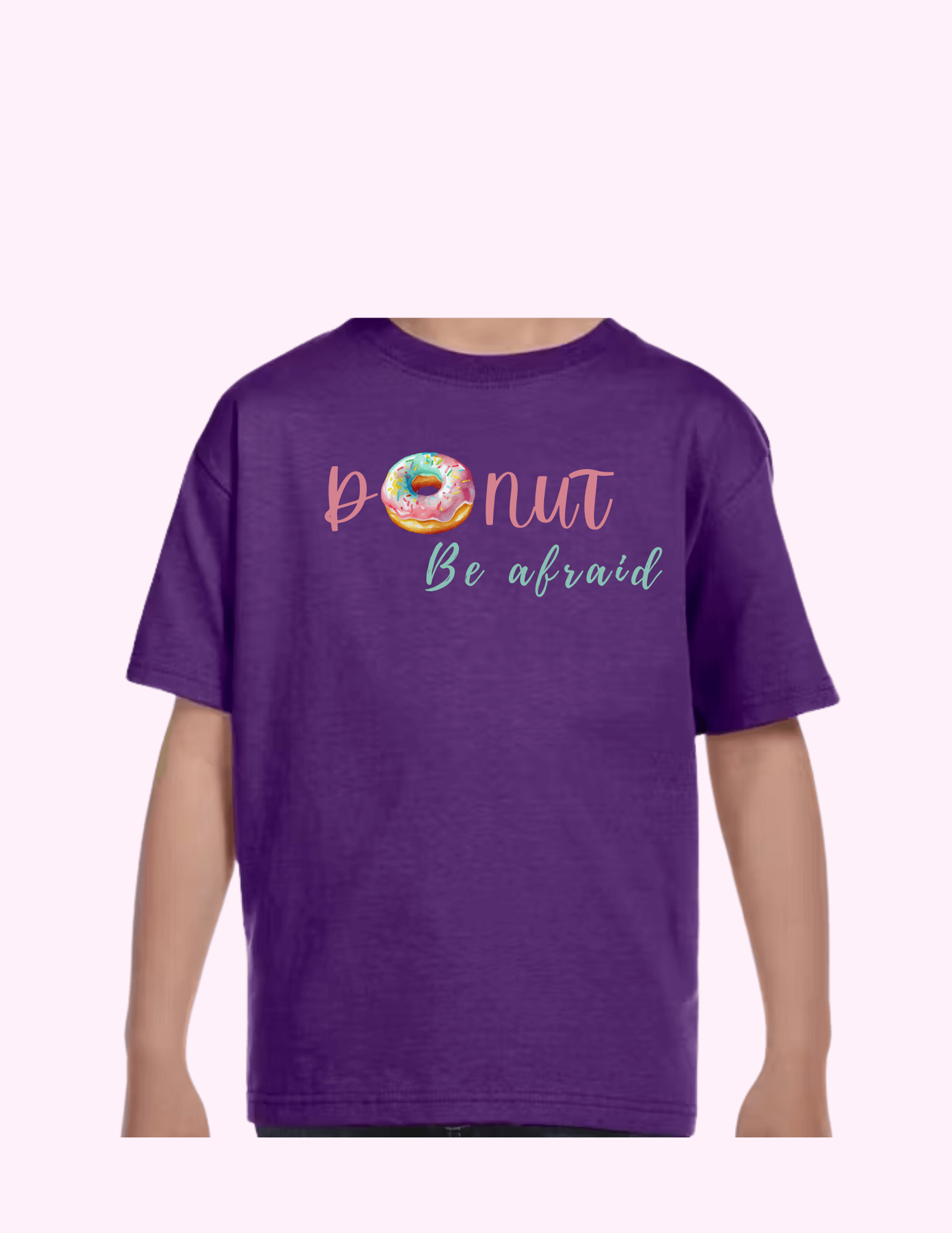 Donut Be Afraid - Kids T-Shirt featuring unique artwork, perfect for personal style and expression.
