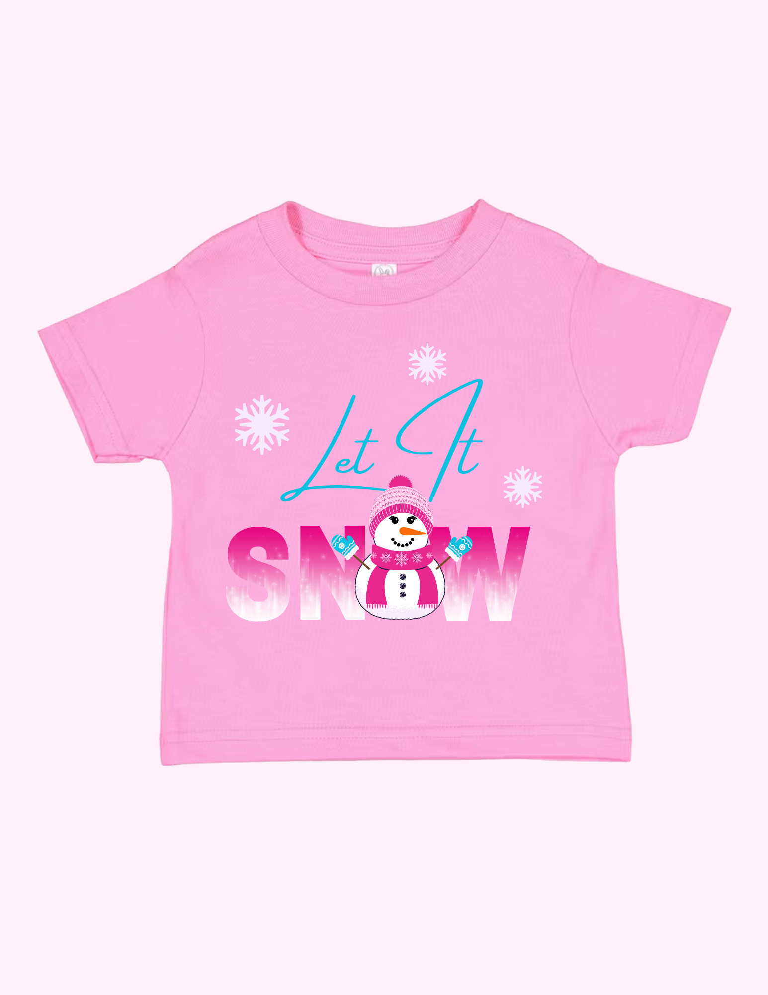 Let It Snow Pink (Toddler) featuring unique artwork, perfect for personal style and expression.
