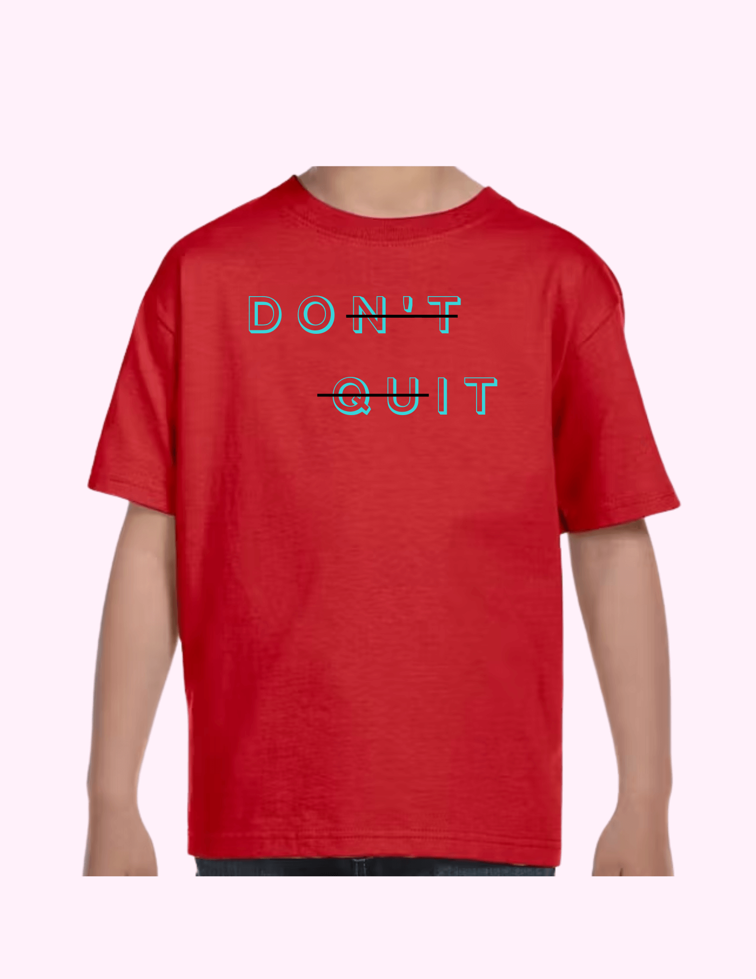 Don't Quit - Kids T-Shirt featuring unique artwork, perfect for personal style and expression.