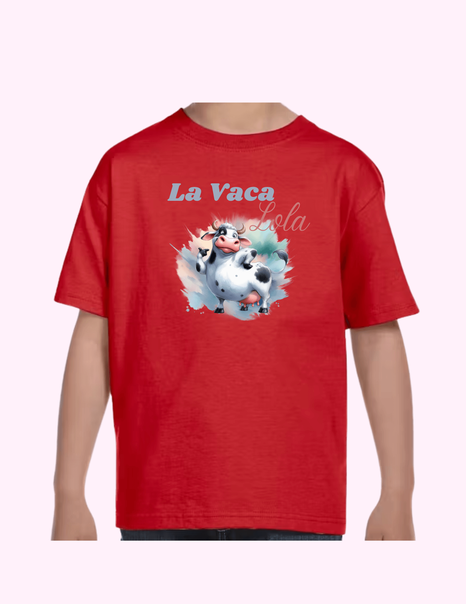 La Vaca Lola - Kids T-Shirt featuring unique artwork, perfect for personal style and expression.