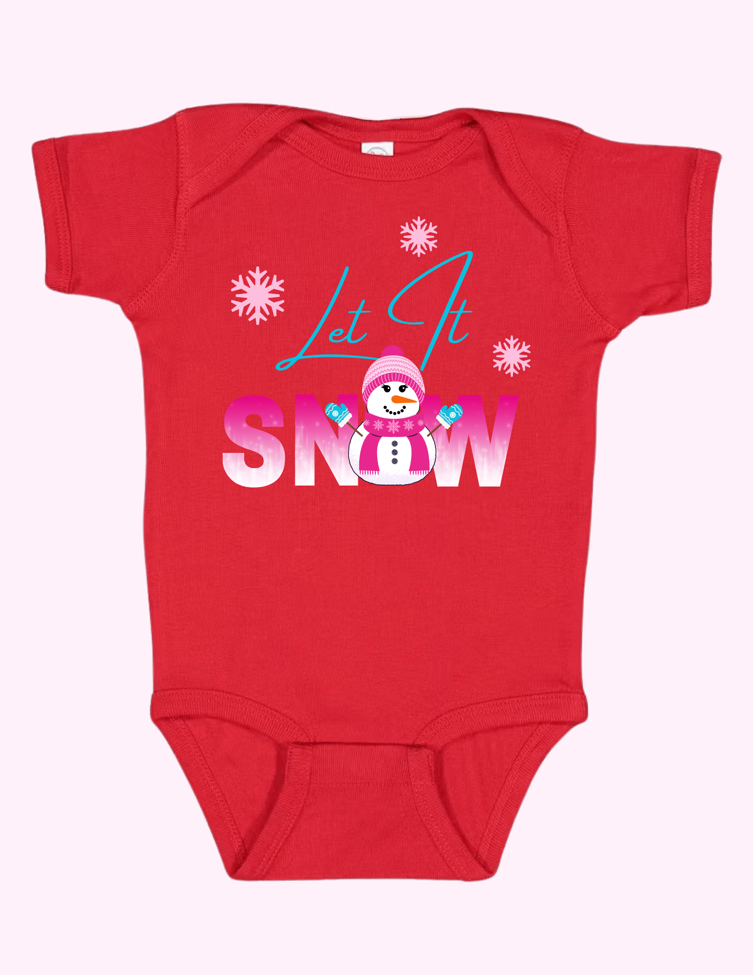 Let It Snow - Pink (Infant) featuring unique artwork, perfect for personal style and expression.