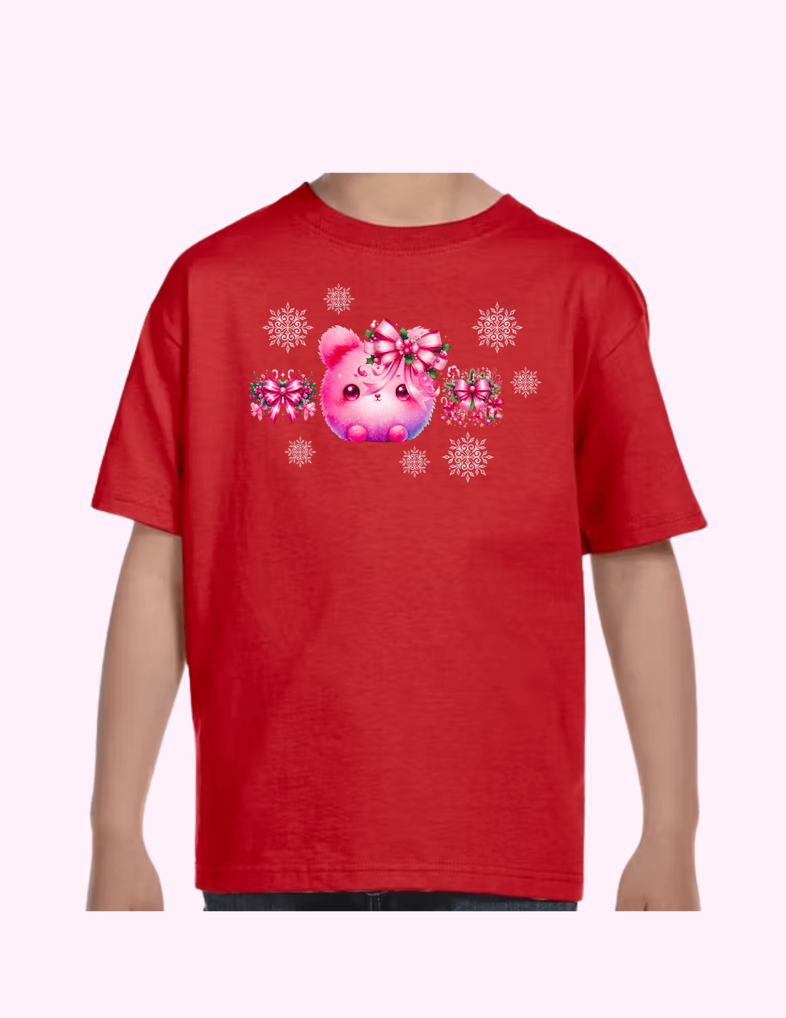 Winter Bunny - Kids T-Shirt featuring unique artwork, perfect for personal style and expression.