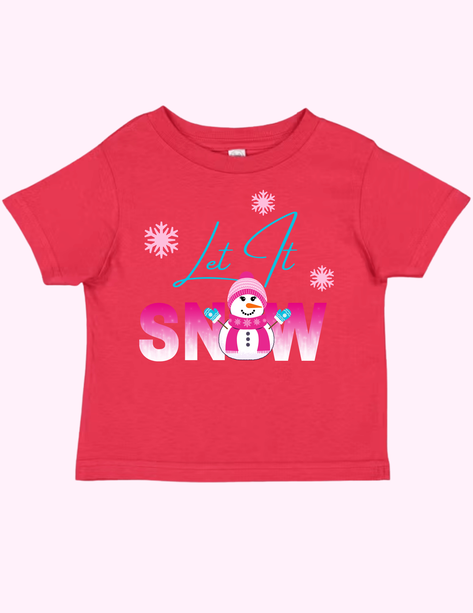 Let It Snow Pink (Toddler) featuring unique artwork, perfect for personal style and expression.