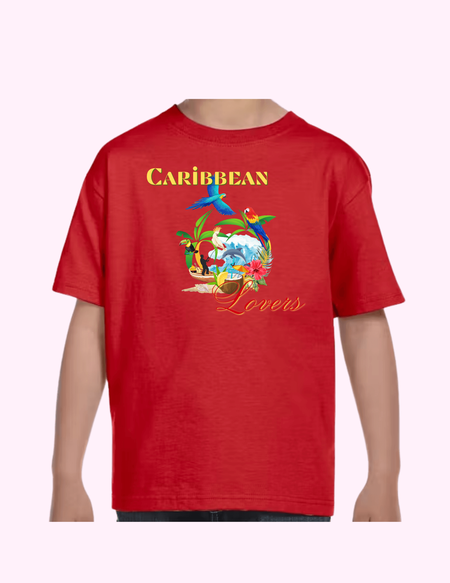 Caribbean Lovers - Kids T-Shirt featuring unique artwork, perfect for personal style and expression.