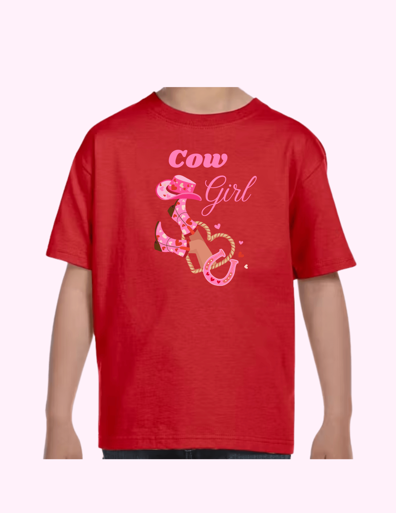 Cow Girl - Kids T-Shirt featuring unique artwork, perfect for personal style and expression.