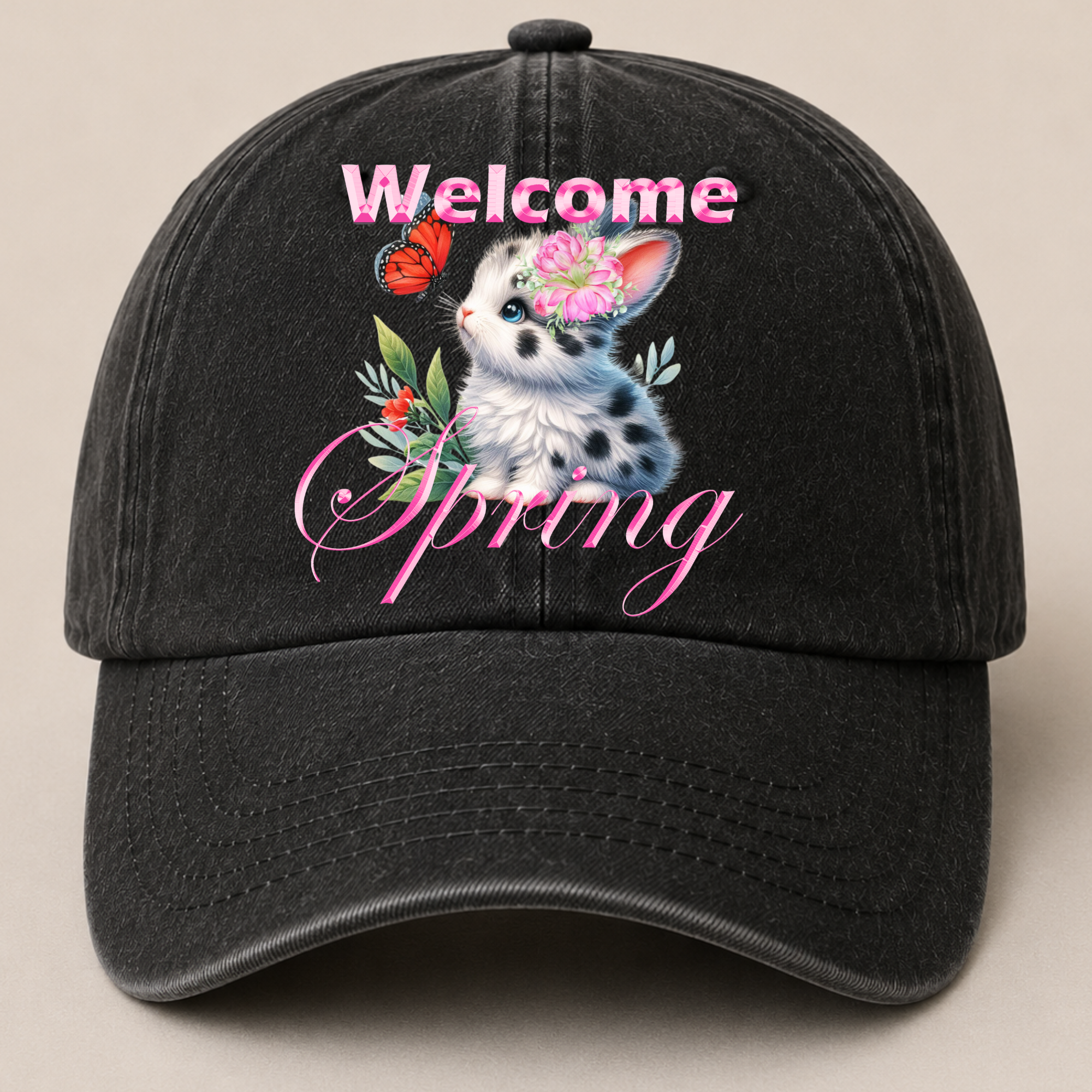 Retro Washed Neutral Cap - Women