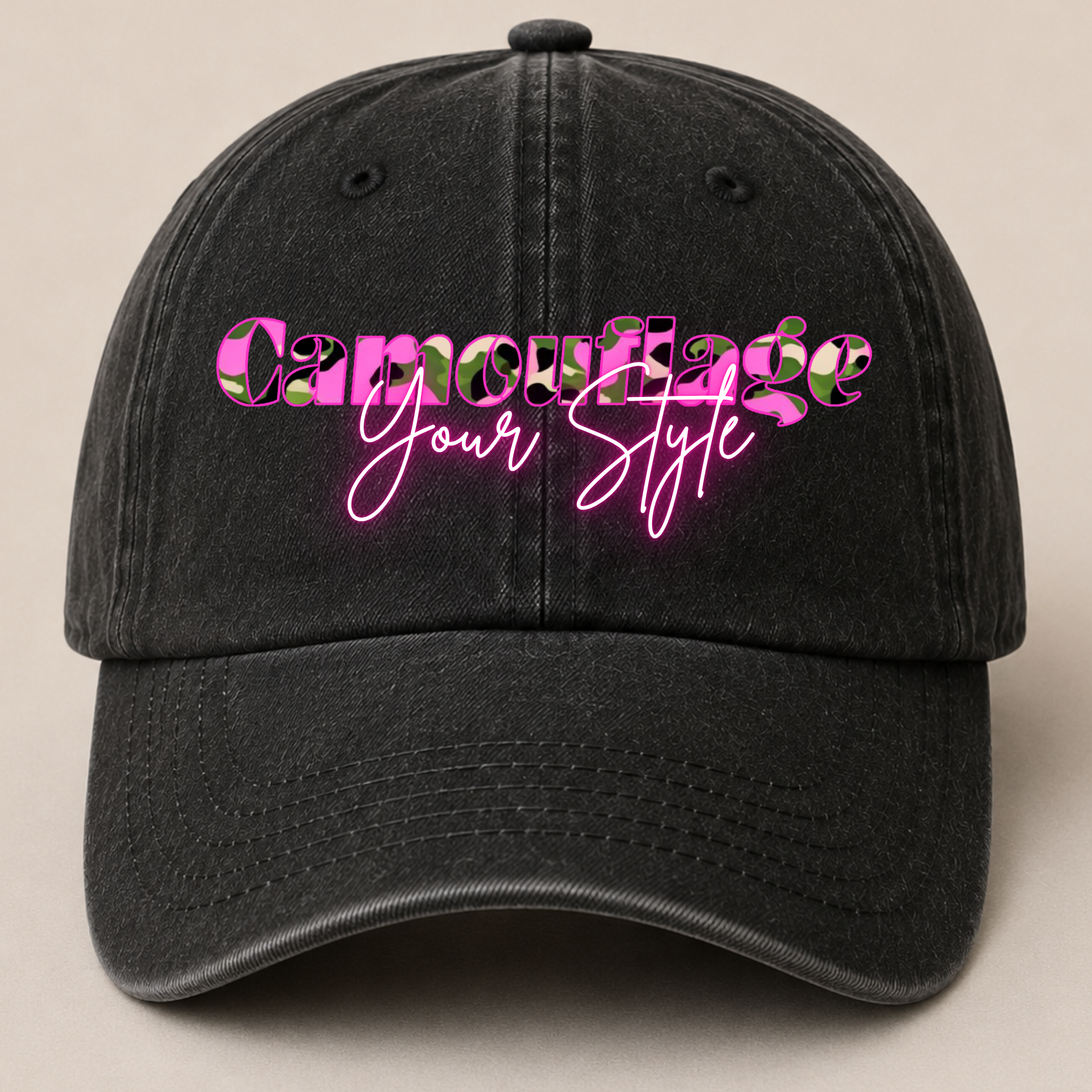 Retro Washed Neutral Cap - Women
