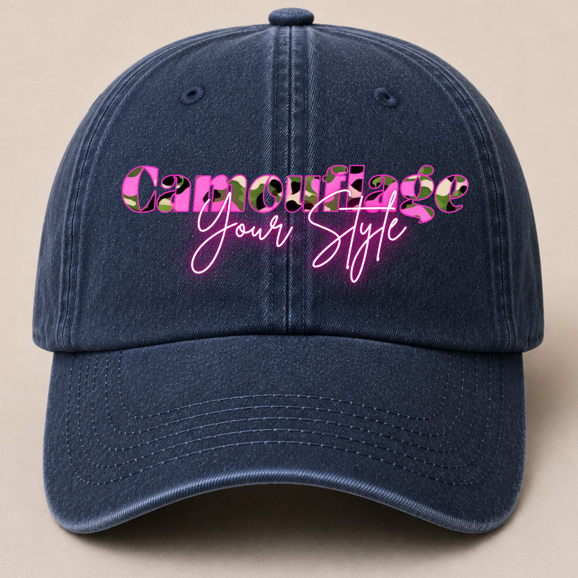 Retro Washed Neutral Cap - Women
