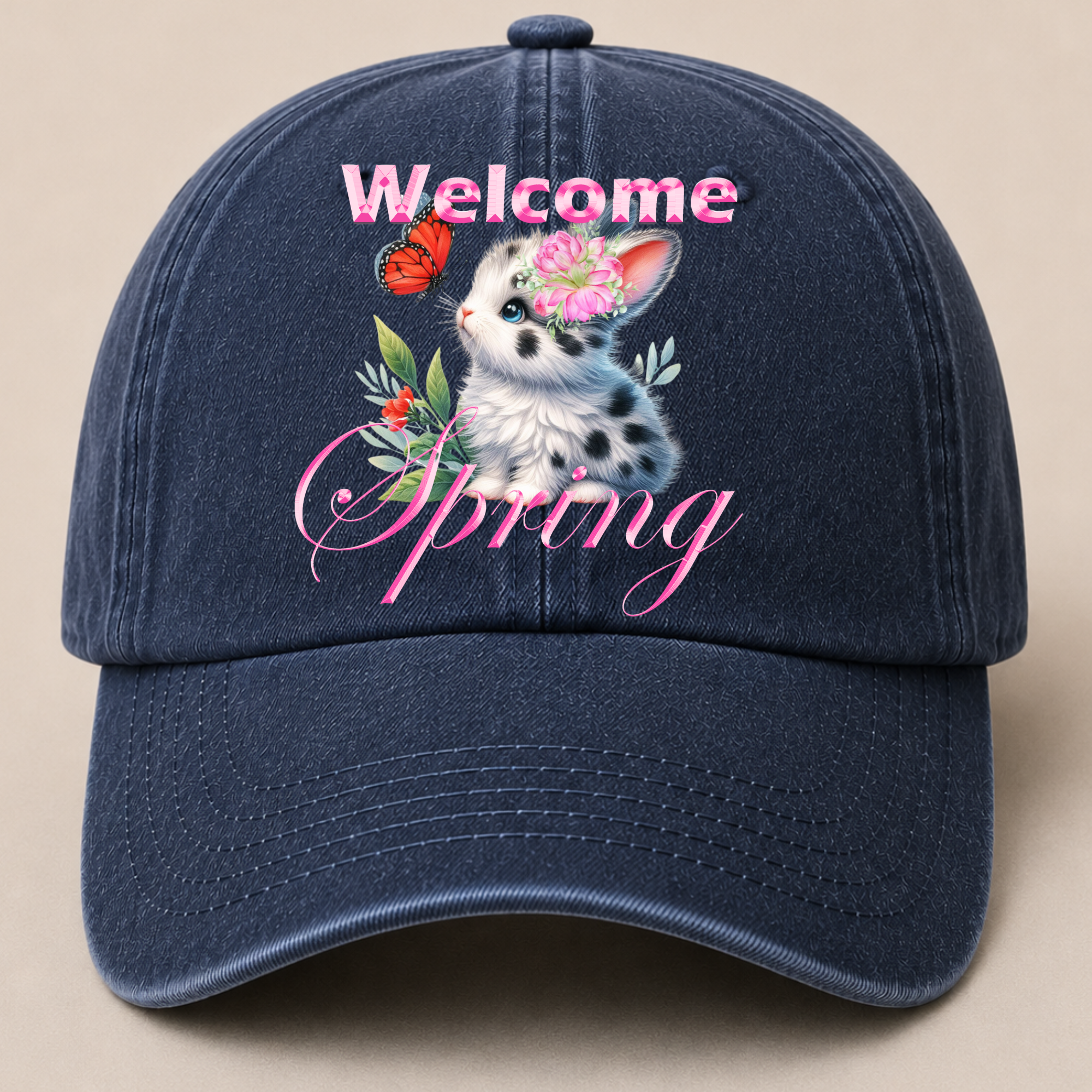Retro Washed Neutral Cap - Women