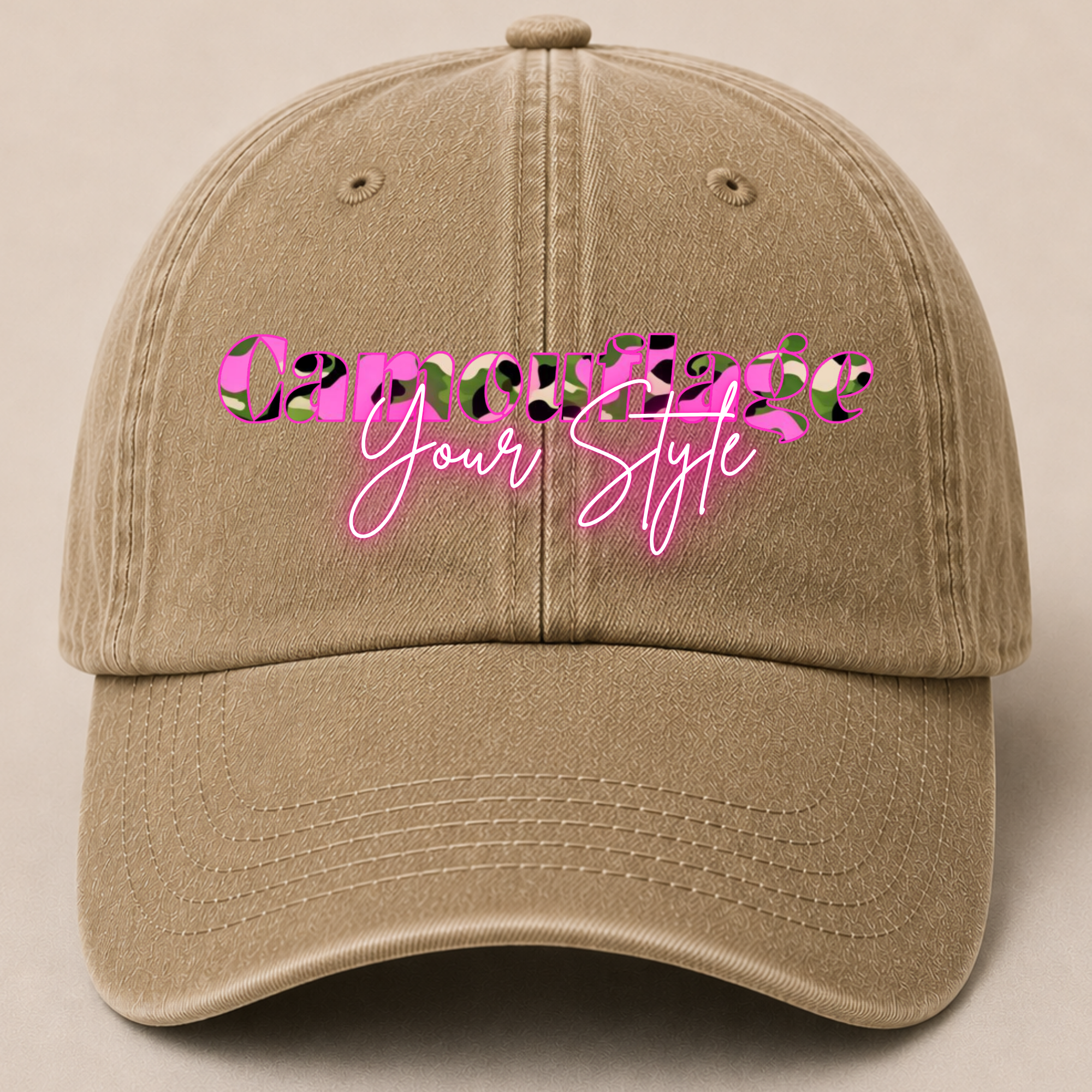 Retro Washed Neutral Cap - Women