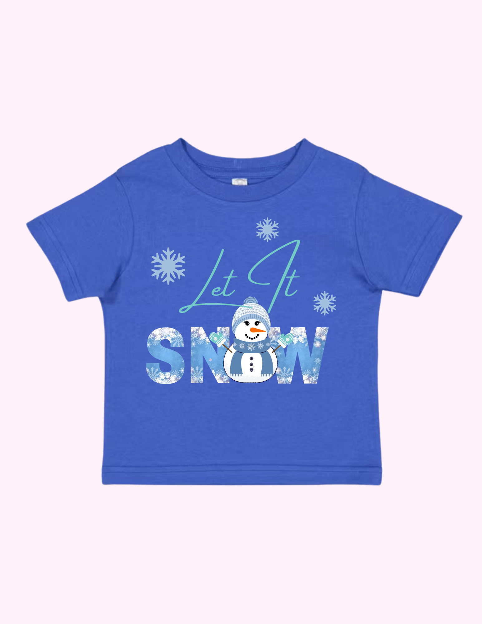 Let It Snow Blue (Toddler) featuring unique artwork, perfect for personal style and expression.
