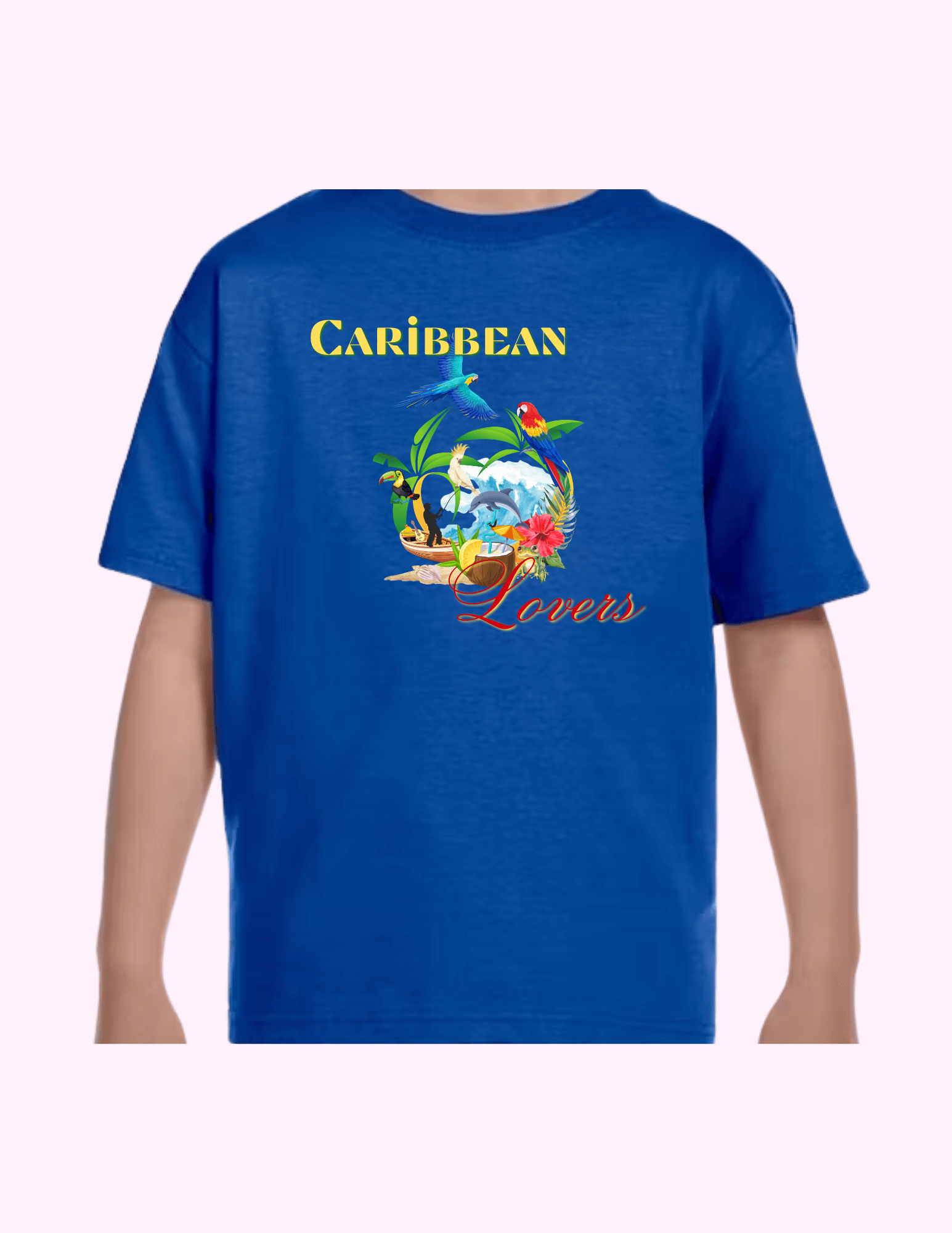 Caribbean Lovers - Kids T-Shirt featuring unique artwork, perfect for personal style and expression.