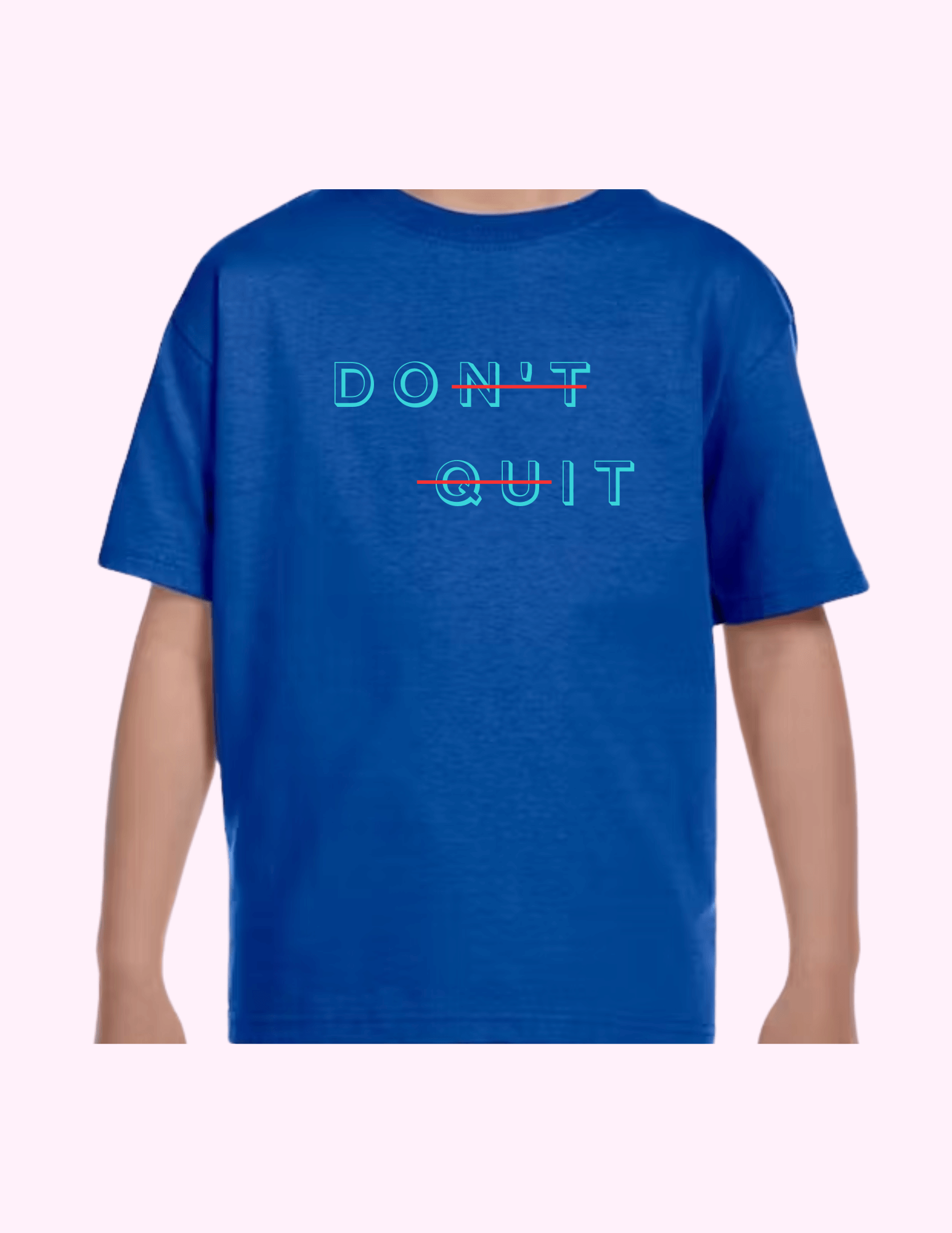 Don't Quit - Kids T-Shirt featuring unique artwork, perfect for personal style and expression.