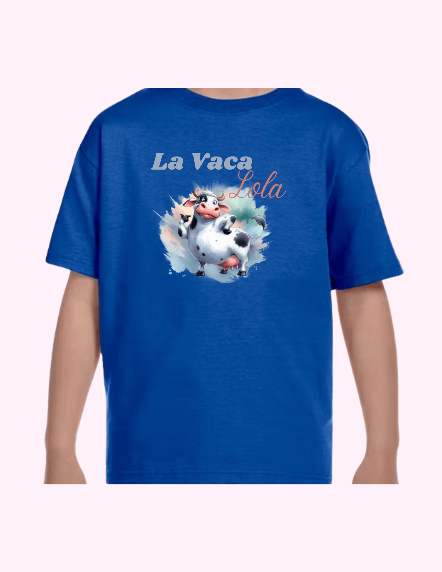 La Vaca Lola - Kids T-Shirt featuring unique artwork, perfect for personal style and expression.