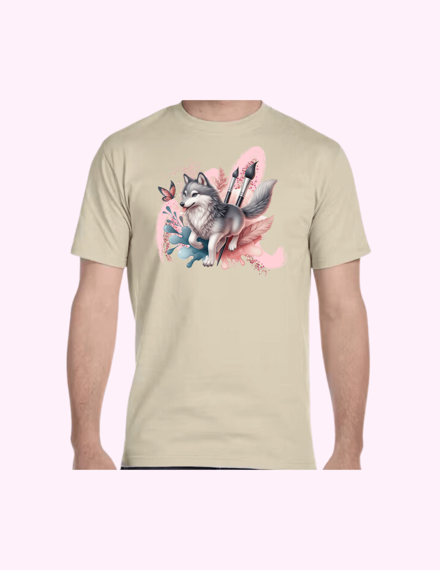 Paint Brush - Adult T-Shirt featuring unique artwork, perfect for personal style and expression.