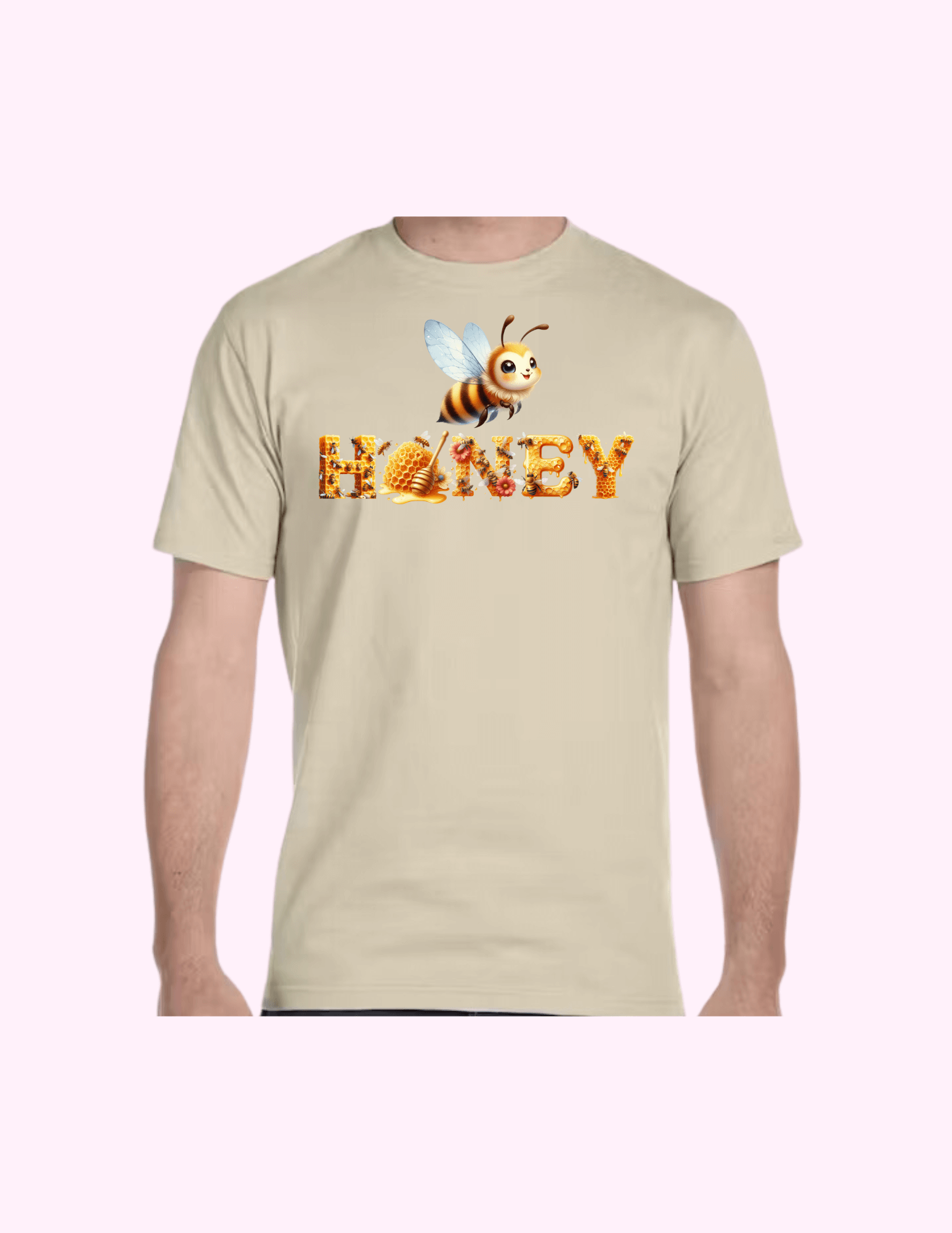 Honey - Adult T-Shirt featuring unique artwork, perfect for personal style and expression.