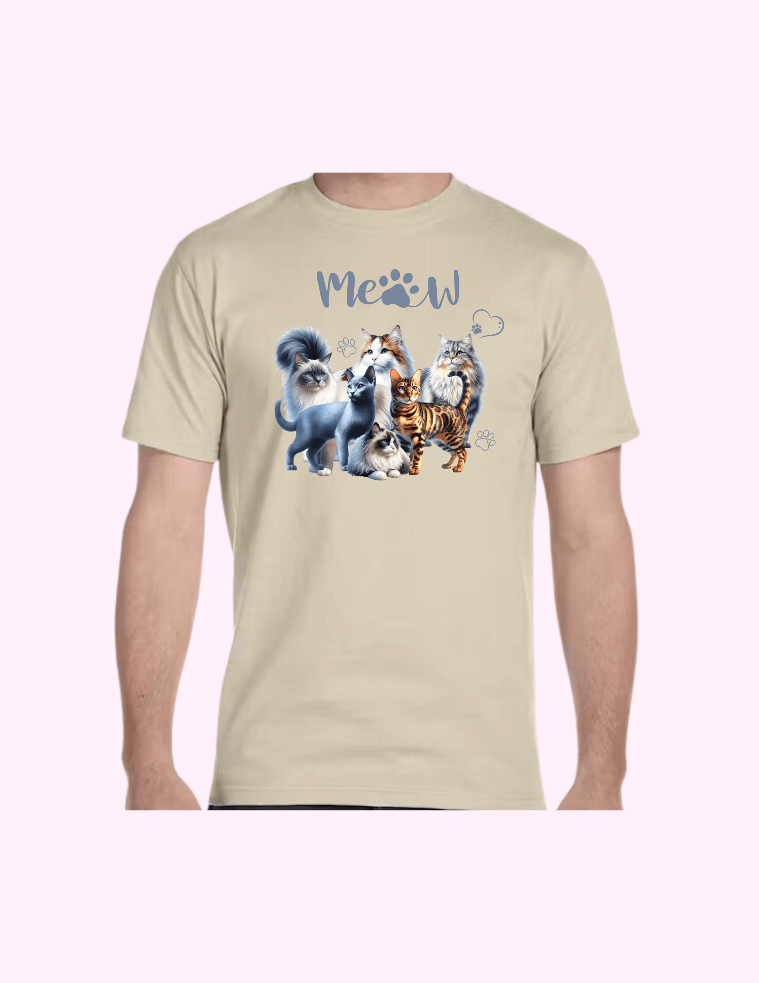 Cats - Adult T-Shirt featuring unique artwork, perfect for personal style and expression.