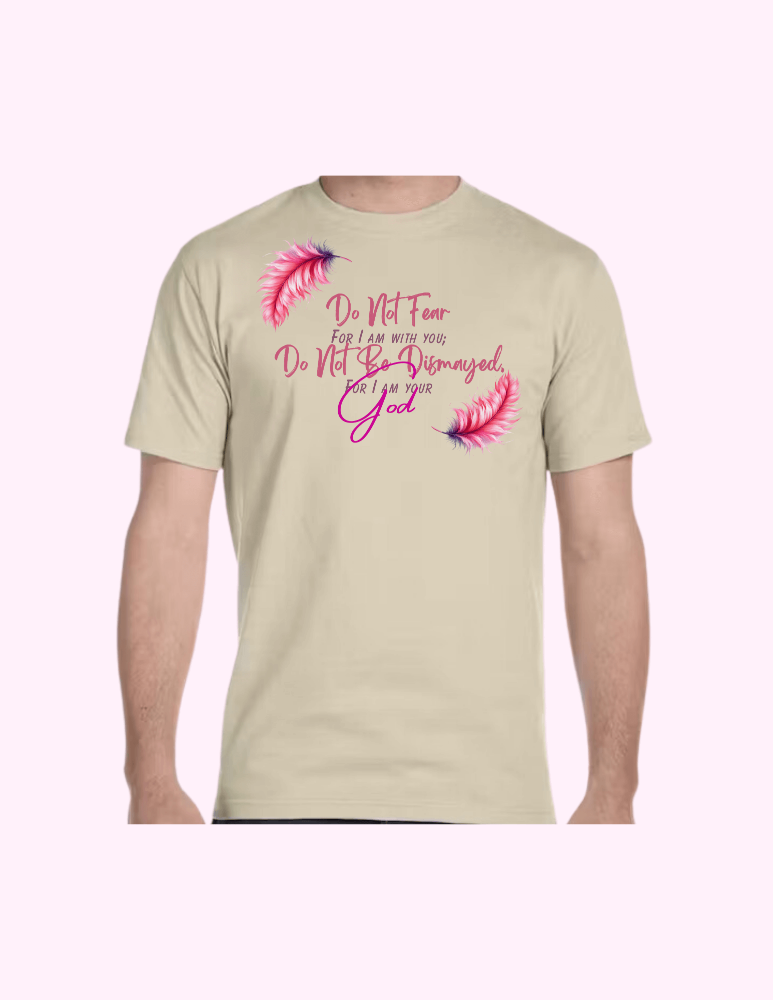 Do Not Fear (Pink) - Adult T-Shirt featuring unique artwork, perfect for personal style and expression.