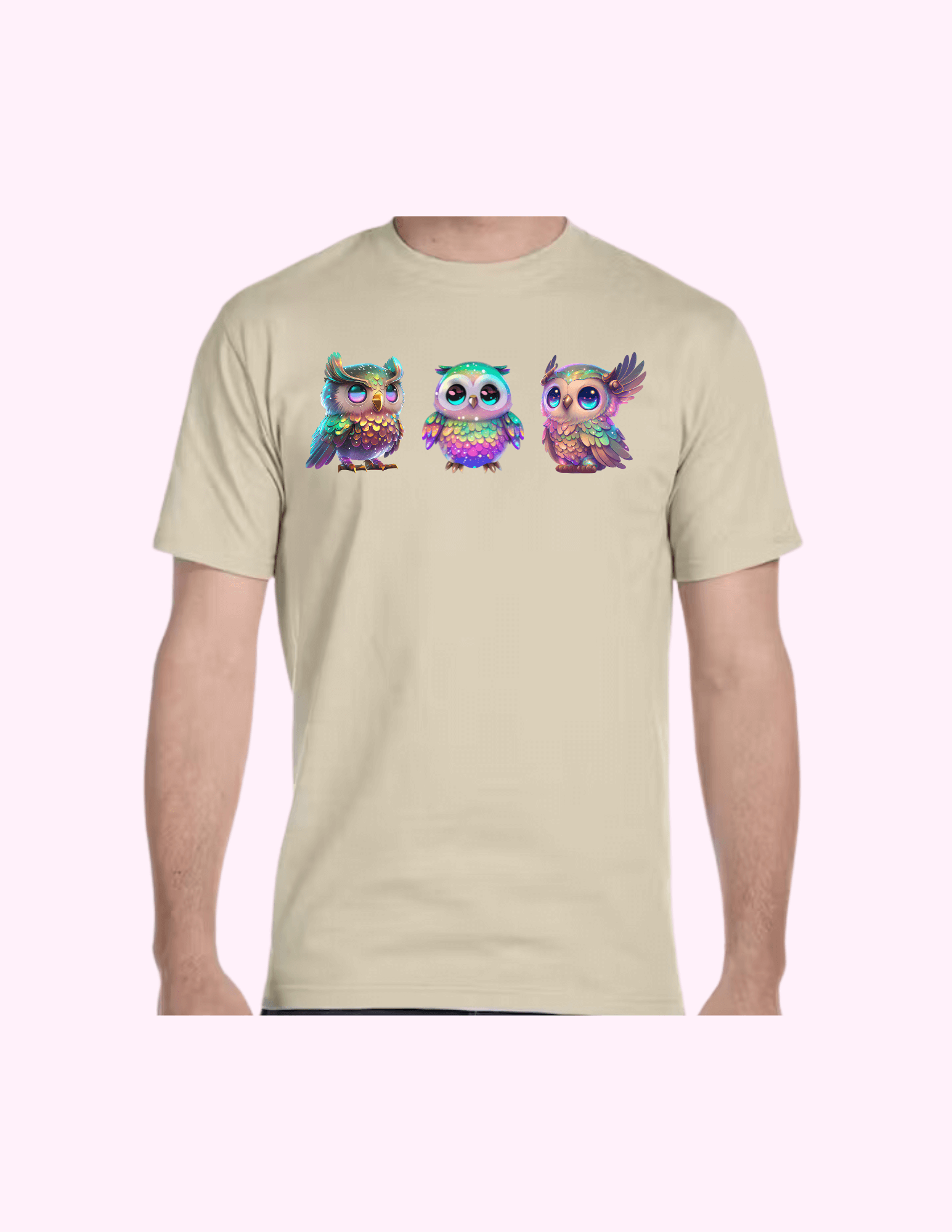 Owls - Adult T-Shirt featuring unique artwork, perfect for personal style and expression.