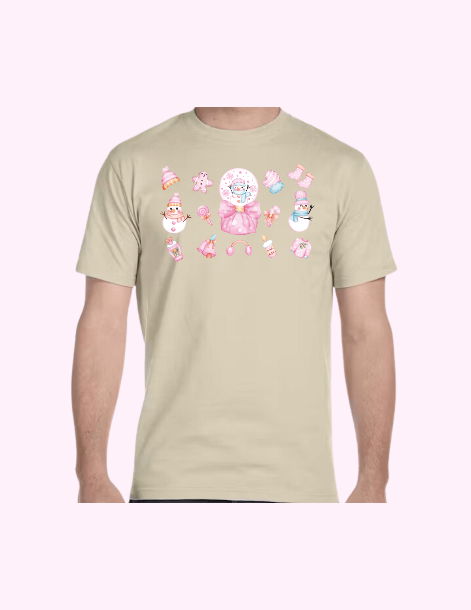 Pink Snow - Adult T-Shirt featuring unique artwork, perfect for personal style and expression.