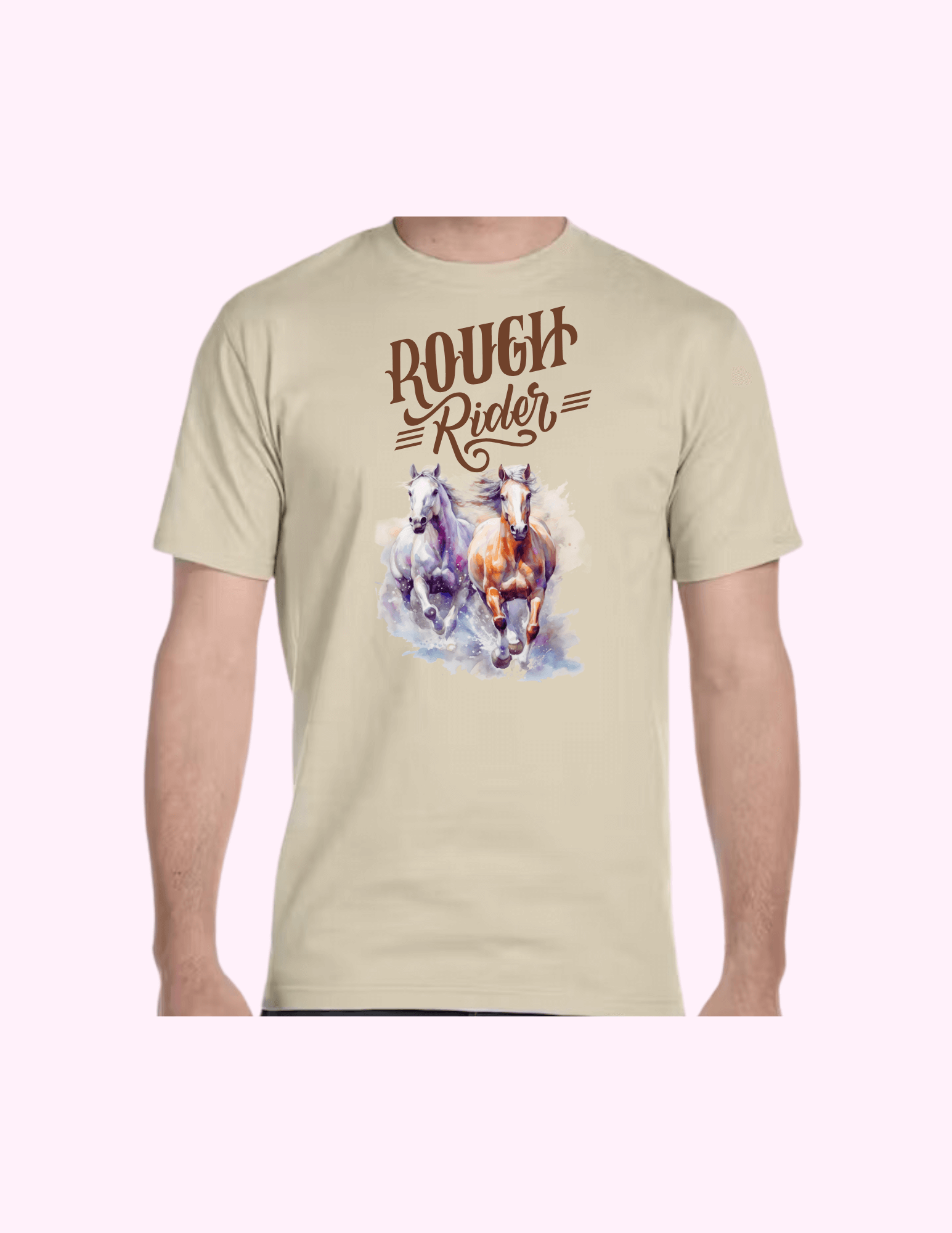 Rough Rider - Adult T-Shirt featuring unique artwork, perfect for personal style and expression.