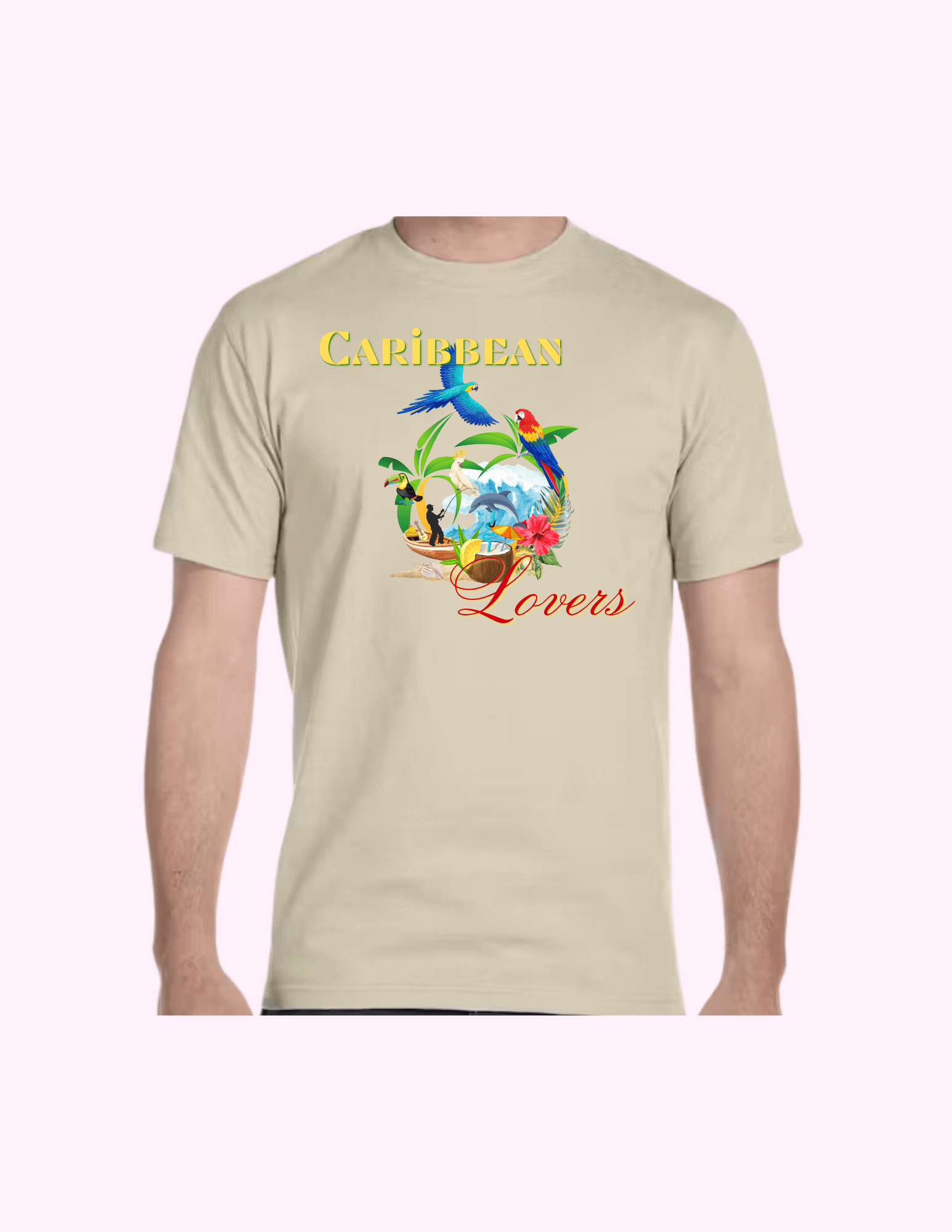 Caribbean Lovers - Adult T-Shirt featuring unique artwork, perfect for personal style and expression.