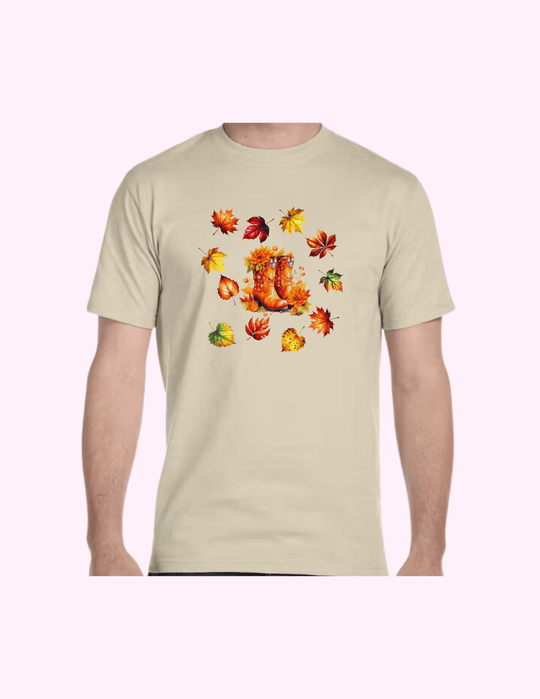 Autumn On Boots - Adult T-Shirt