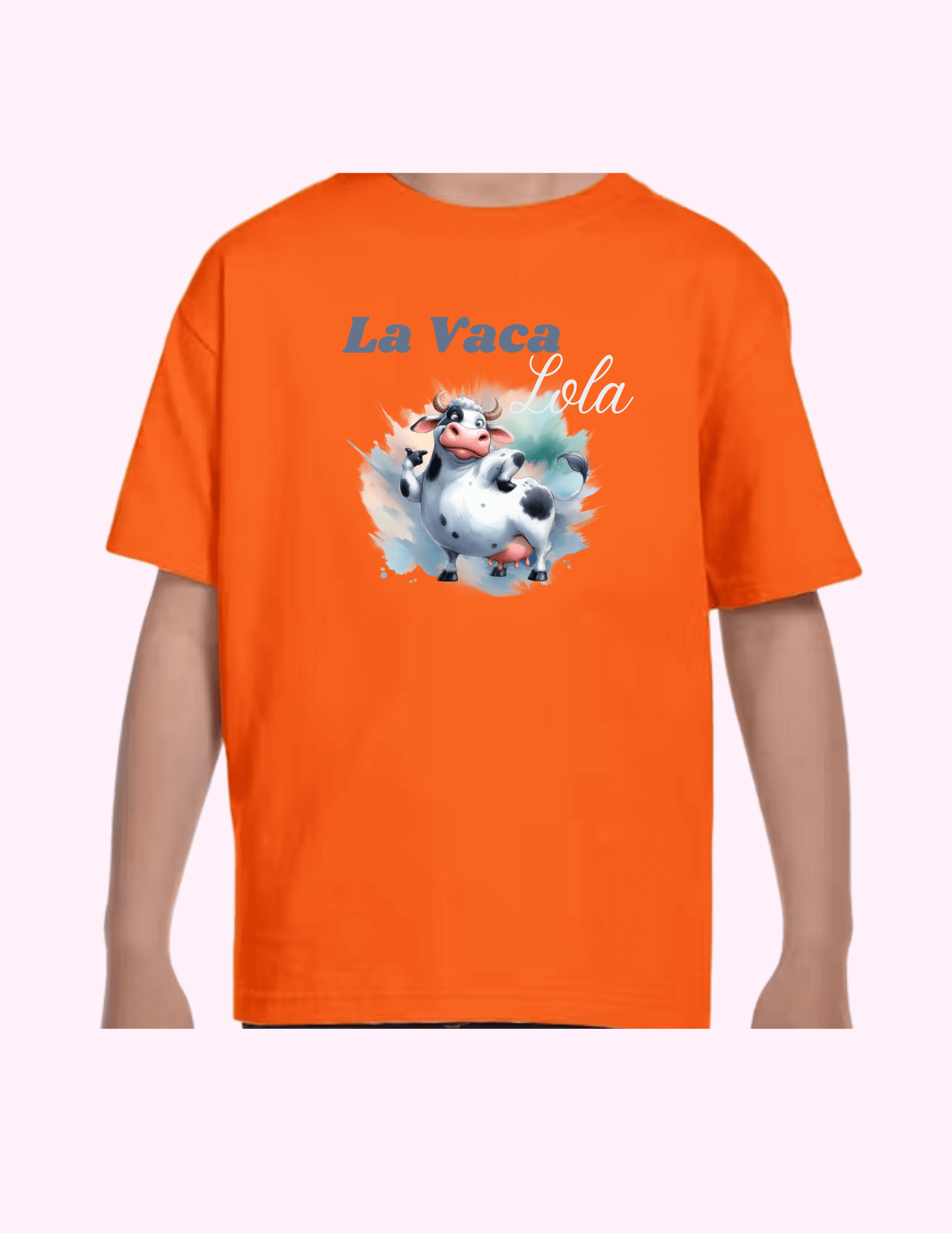 La Vaca Lola - Kids T-Shirt featuring unique artwork, perfect for personal style and expression.