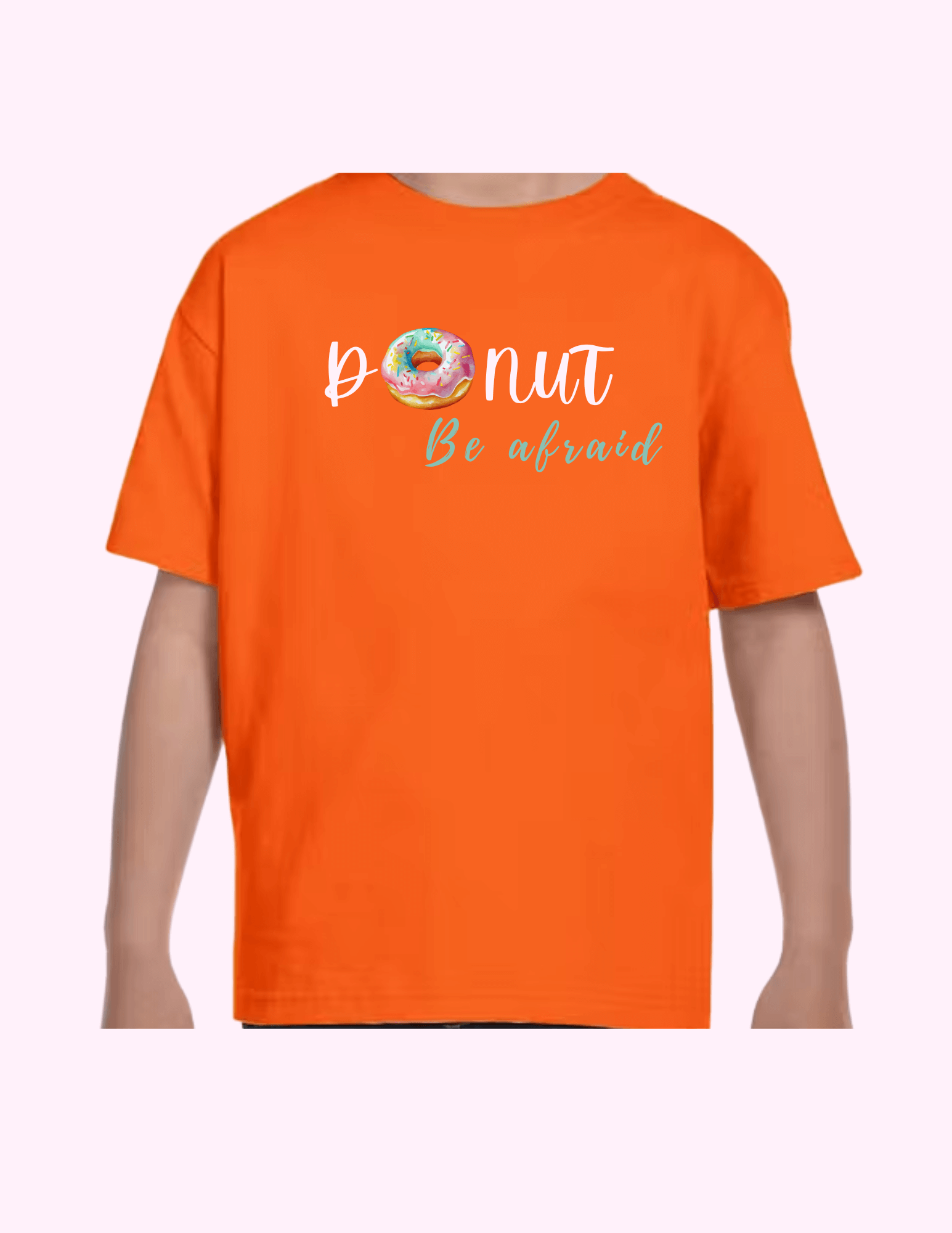 Donut Be Afraid - Kids T-Shirt featuring unique artwork, perfect for personal style and expression.