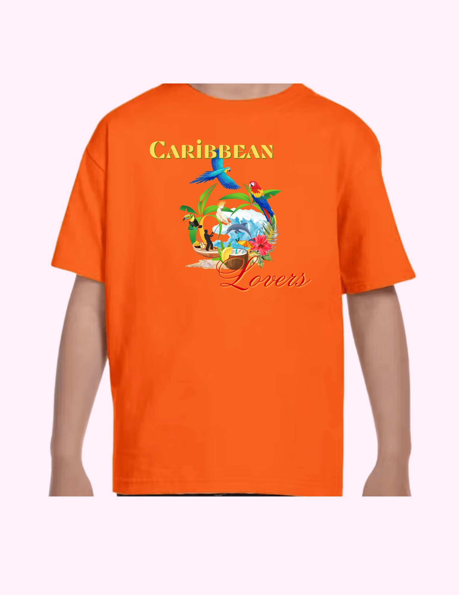 Caribbean Lovers - Kids T-Shirt featuring unique artwork, perfect for personal style and expression.