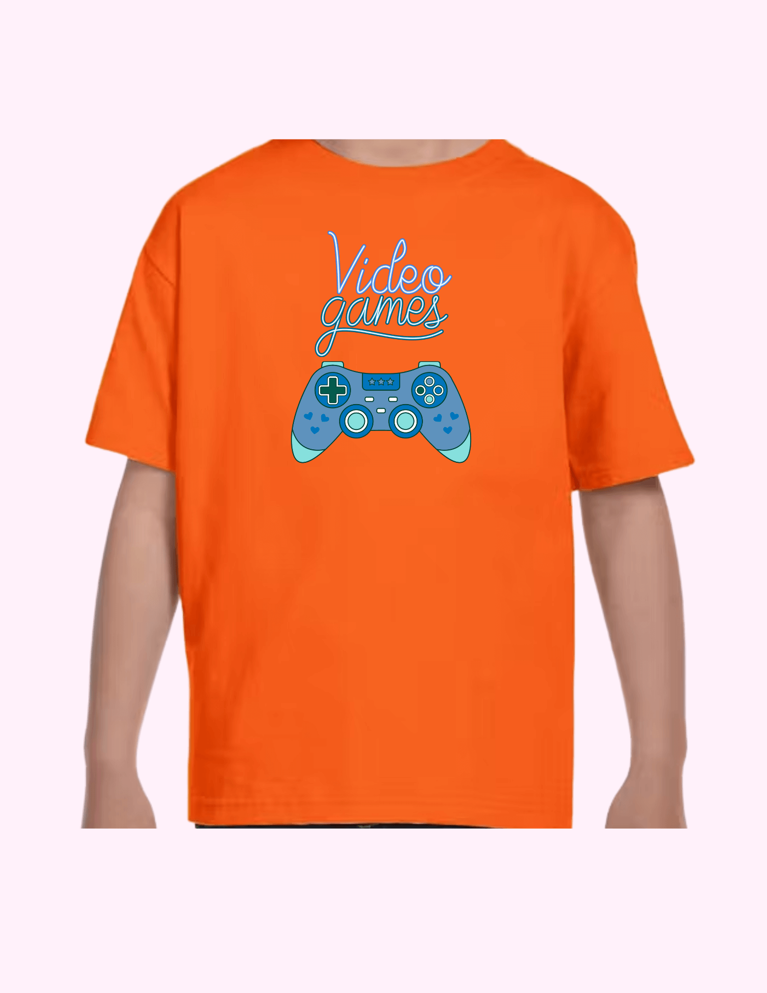 Video Games (Blue) - Kids T-Shirt featuring unique artwork, perfect for personal style and expression.