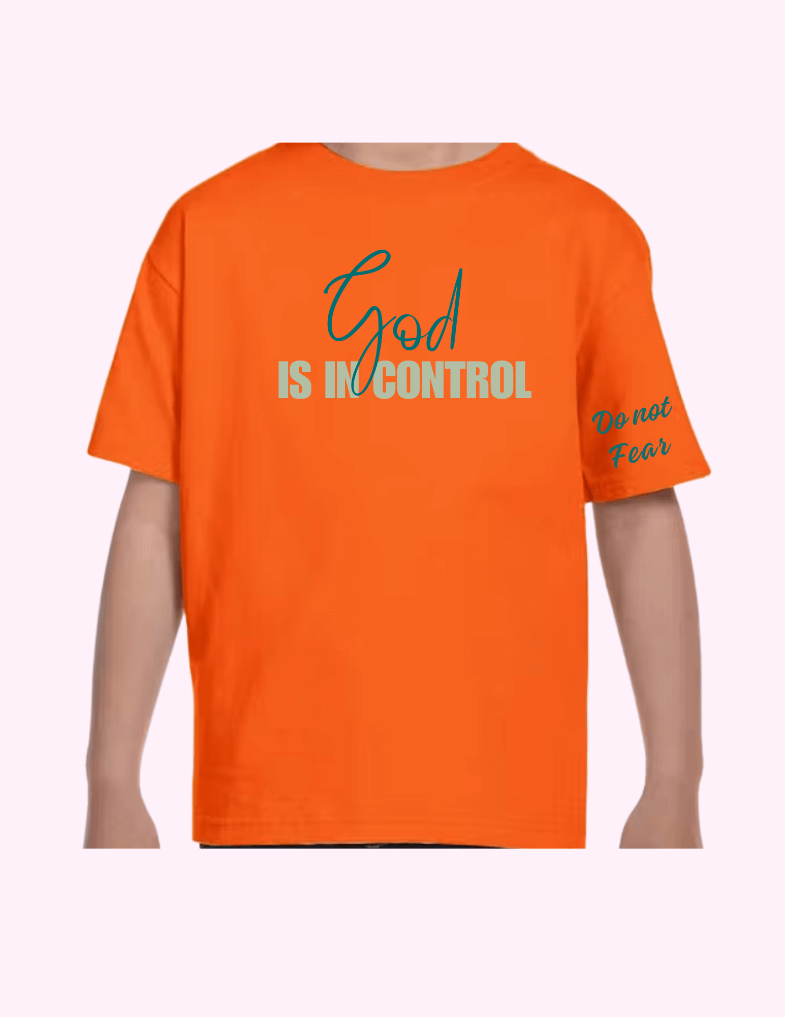 God Is In Control - Kids T-Shirt featuring unique artwork, perfect for personal style and expression.