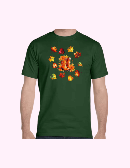 Autumn On Boots - Adult T-Shirt