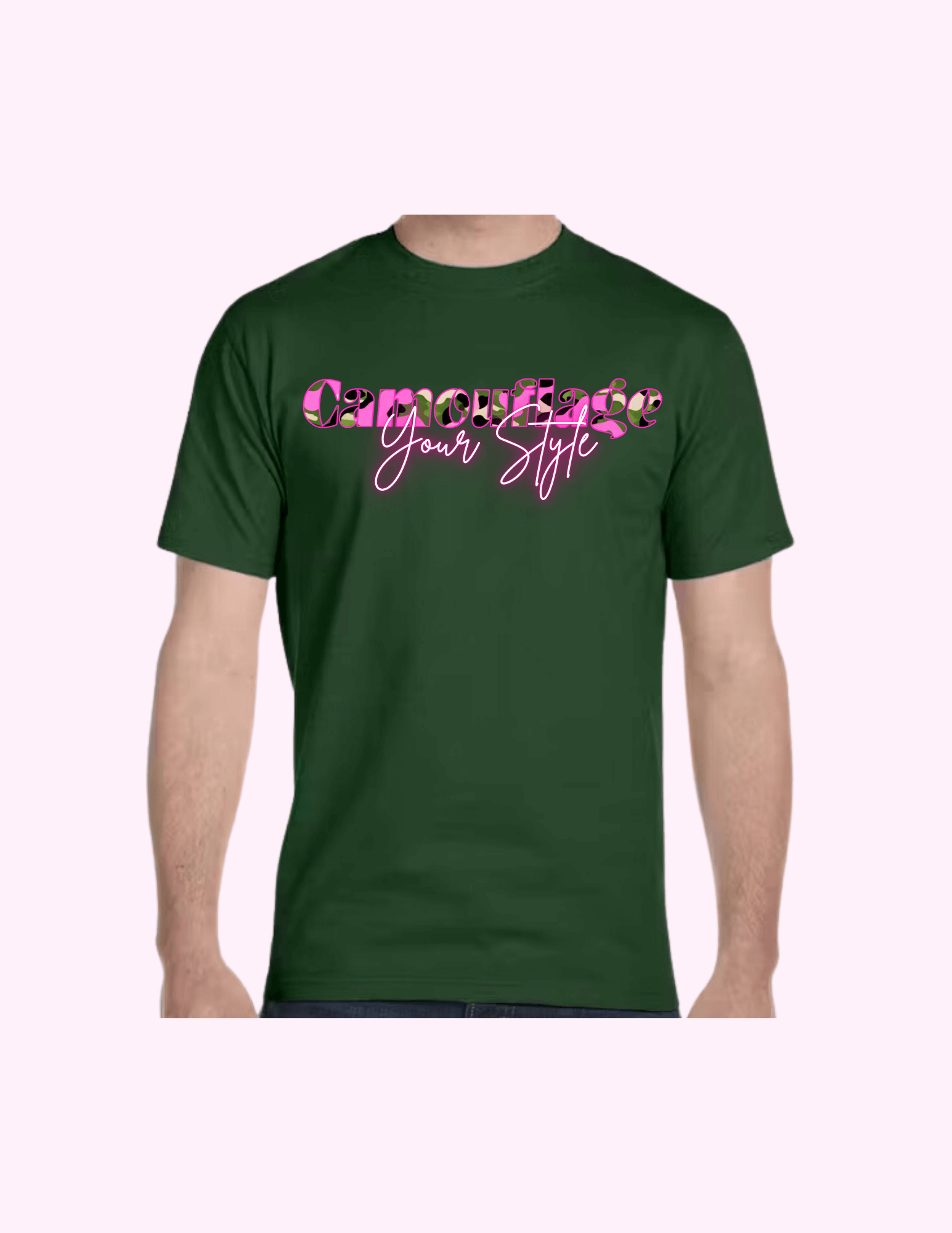 Camouflage Your Style - Adult T-Shirt featuring unique artwork, perfect for personal style and expression.