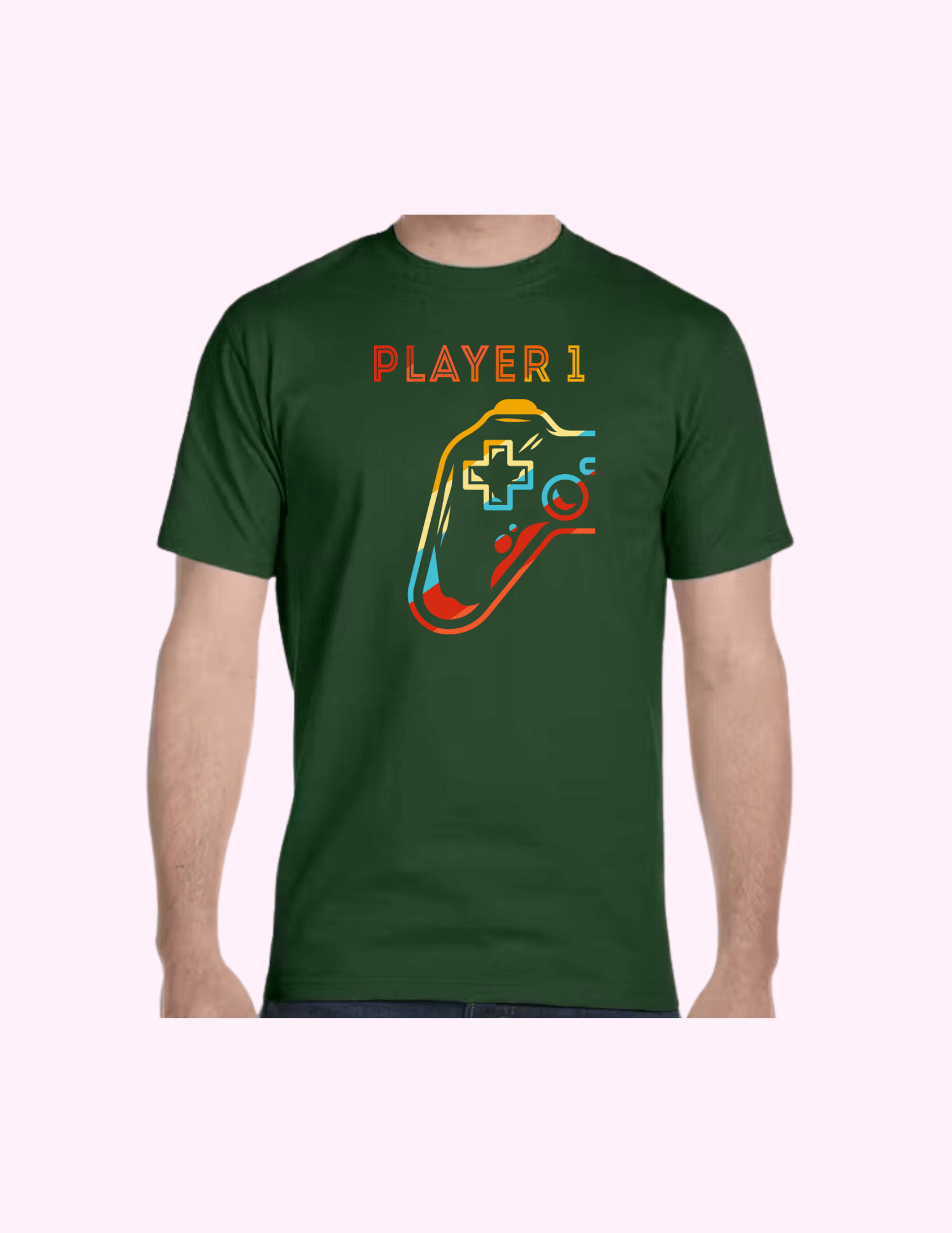 Player 1 - Adult T-Shirt featuring unique artwork, perfect for personal style and expression.