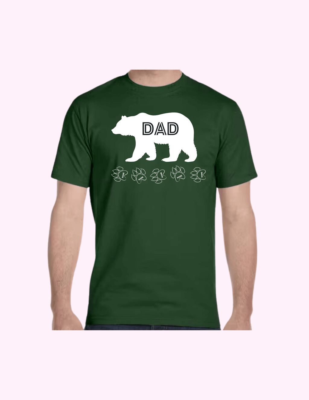 Dad Bear - Adult T-Shirt featuring unique artwork, perfect for personal style and expression.