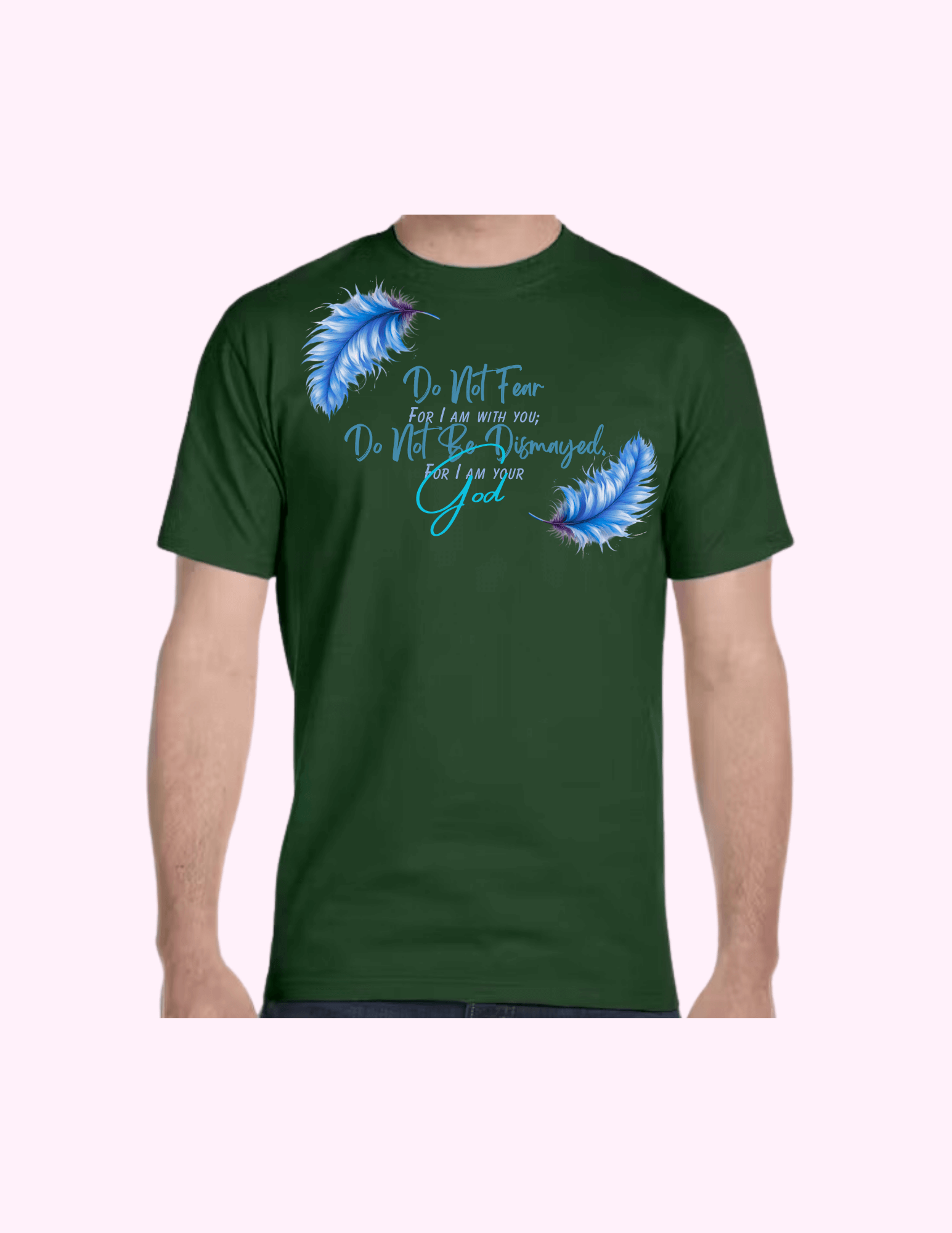 Do Not Fear (Blue) - Adult T-Shirt featuring unique artwork, perfect for personal style and expression.