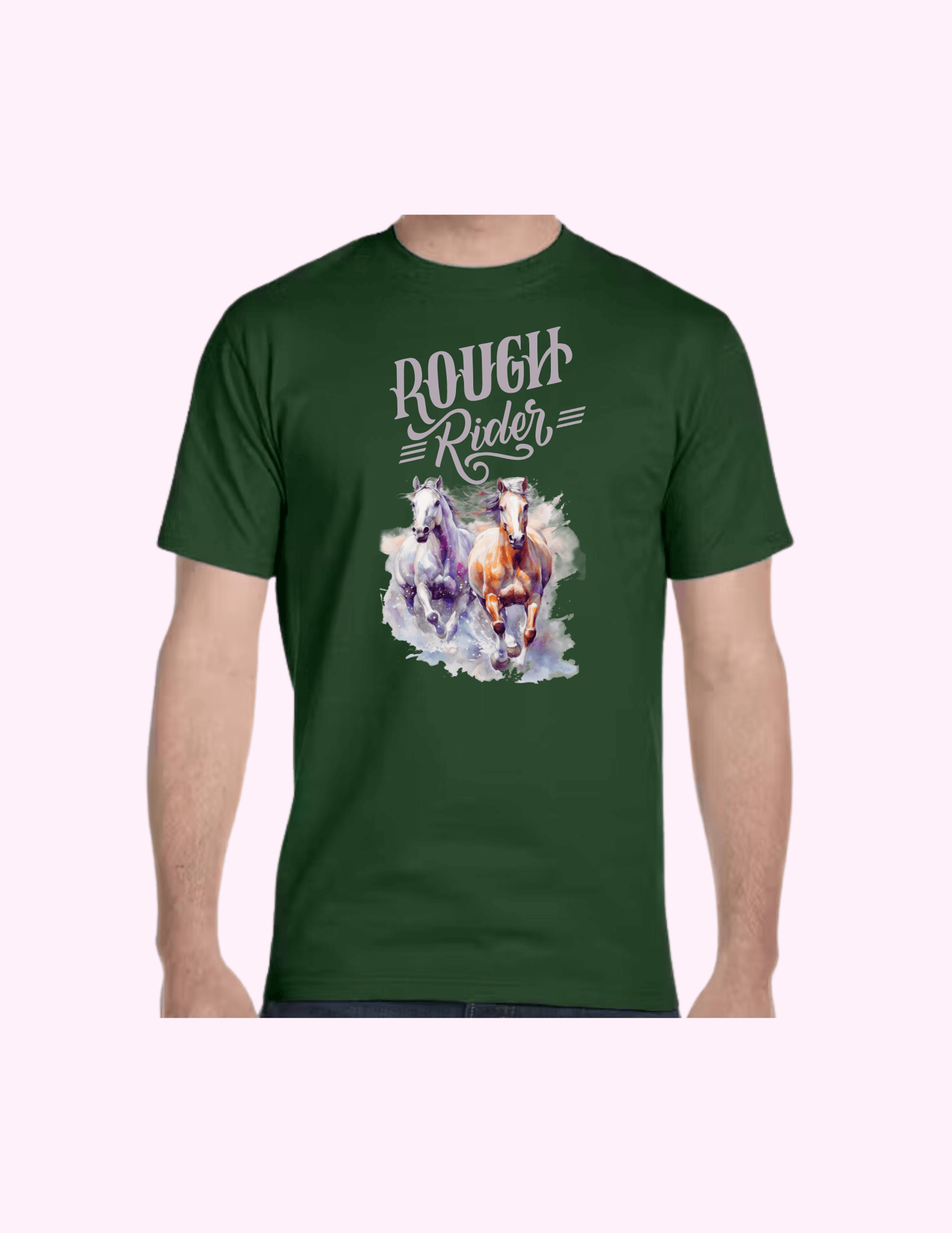 Rough Rider - Adult T-Shirt featuring unique artwork, perfect for personal style and expression.