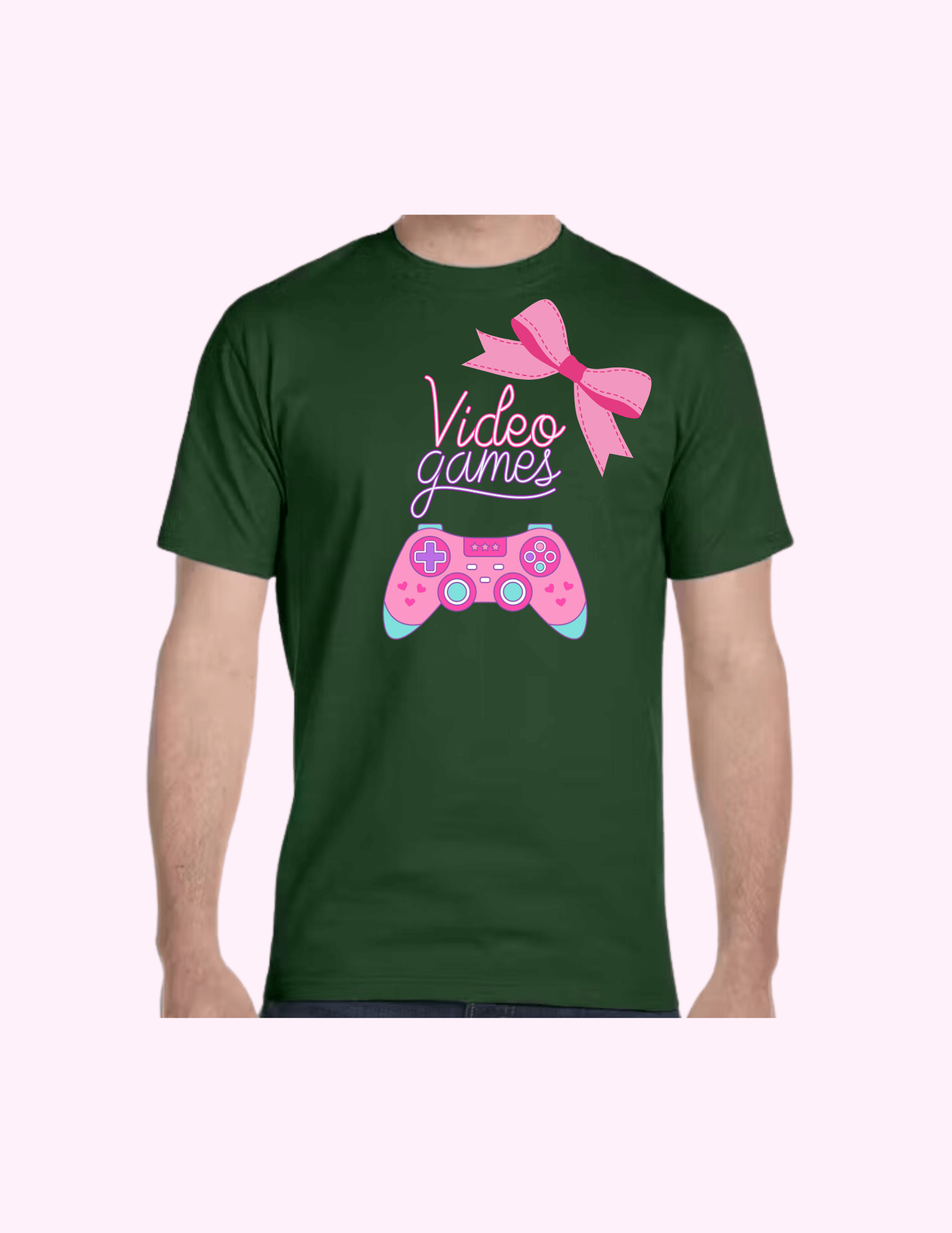 Video Game (Pink) - Adult T-Shirt featuring unique artwork, perfect for personal style and expression.