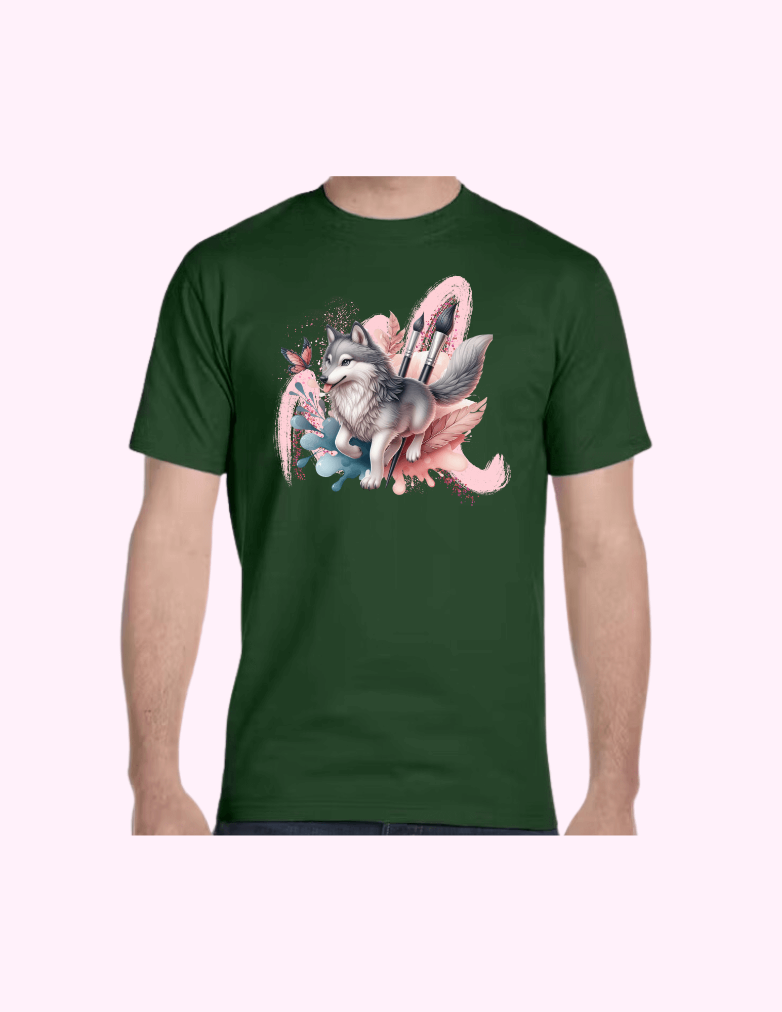 Paint Brush - Adult T-Shirt featuring unique artwork, perfect for personal style and expression.