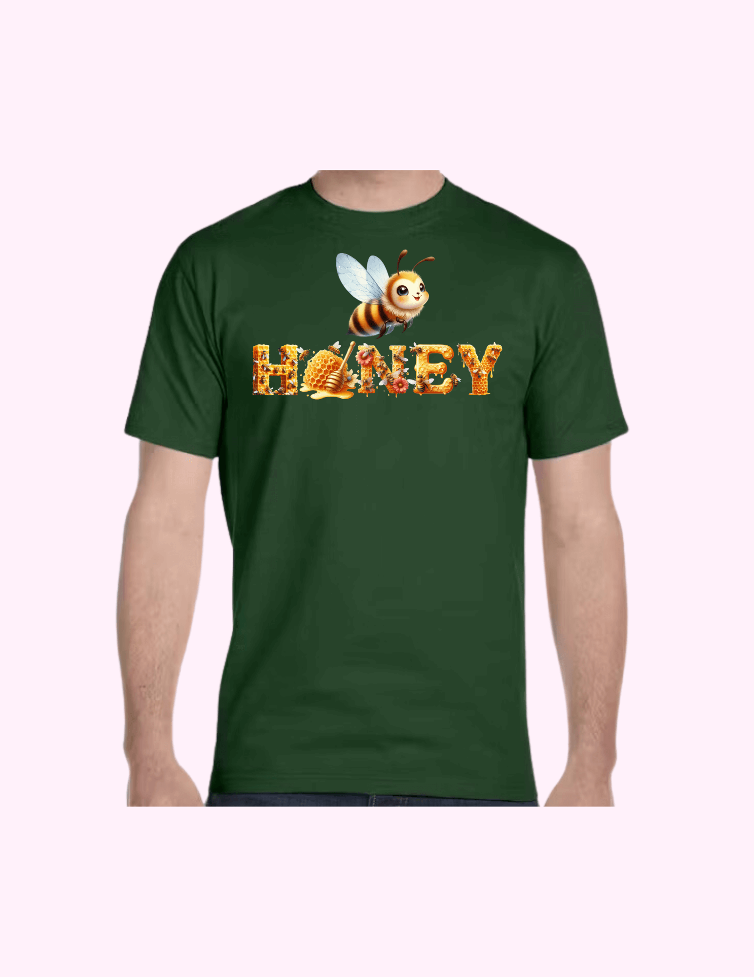 Honey - Adult T-Shirt featuring unique artwork, perfect for personal style and expression.