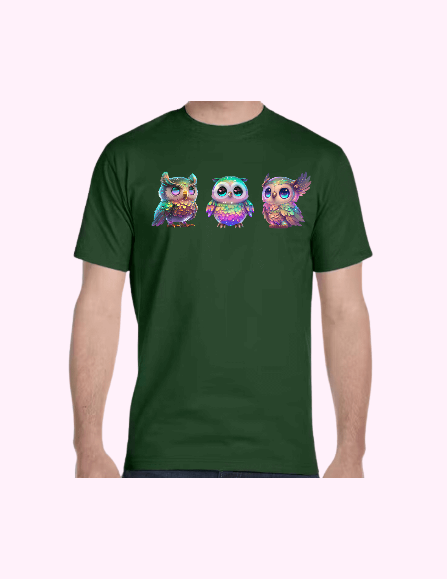 Owls - Adult T-Shirt featuring unique artwork, perfect for personal style and expression.