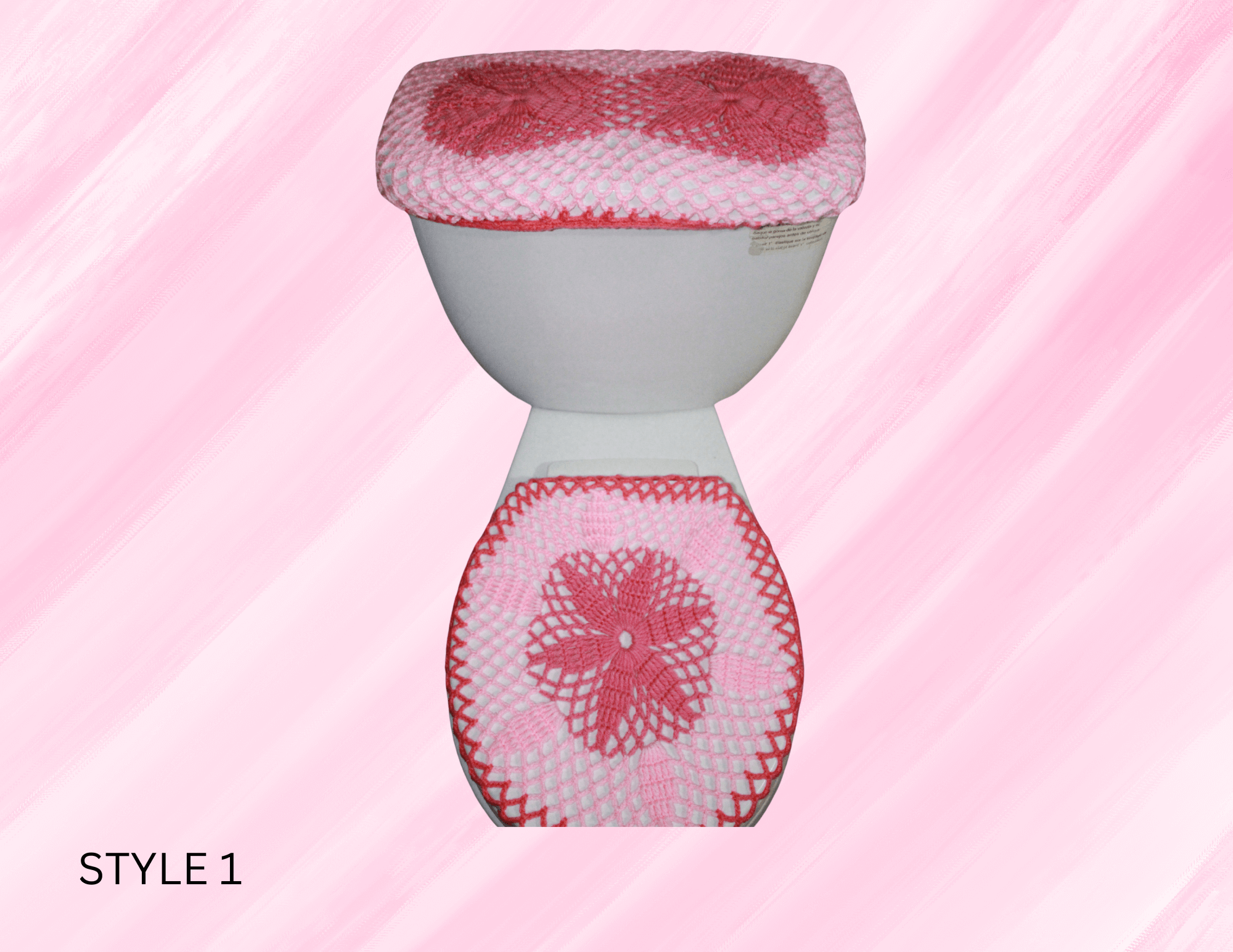 Toilet Lid And Tank Cover Set featuring unique artwork, perfect for personal style and expression.