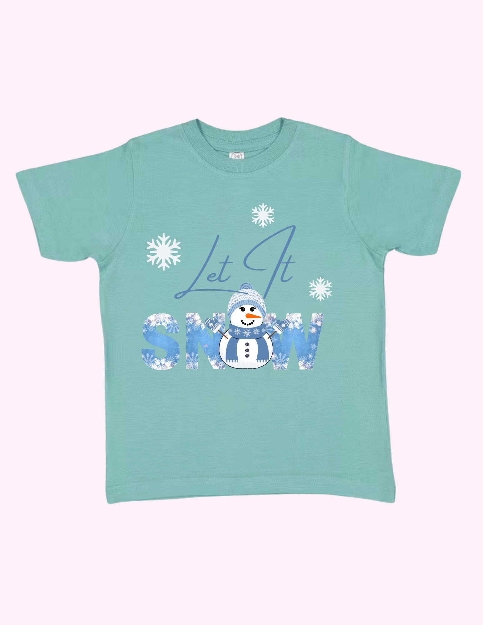 Let It Snow Blue (Toddler) featuring unique artwork, perfect for personal style and expression.