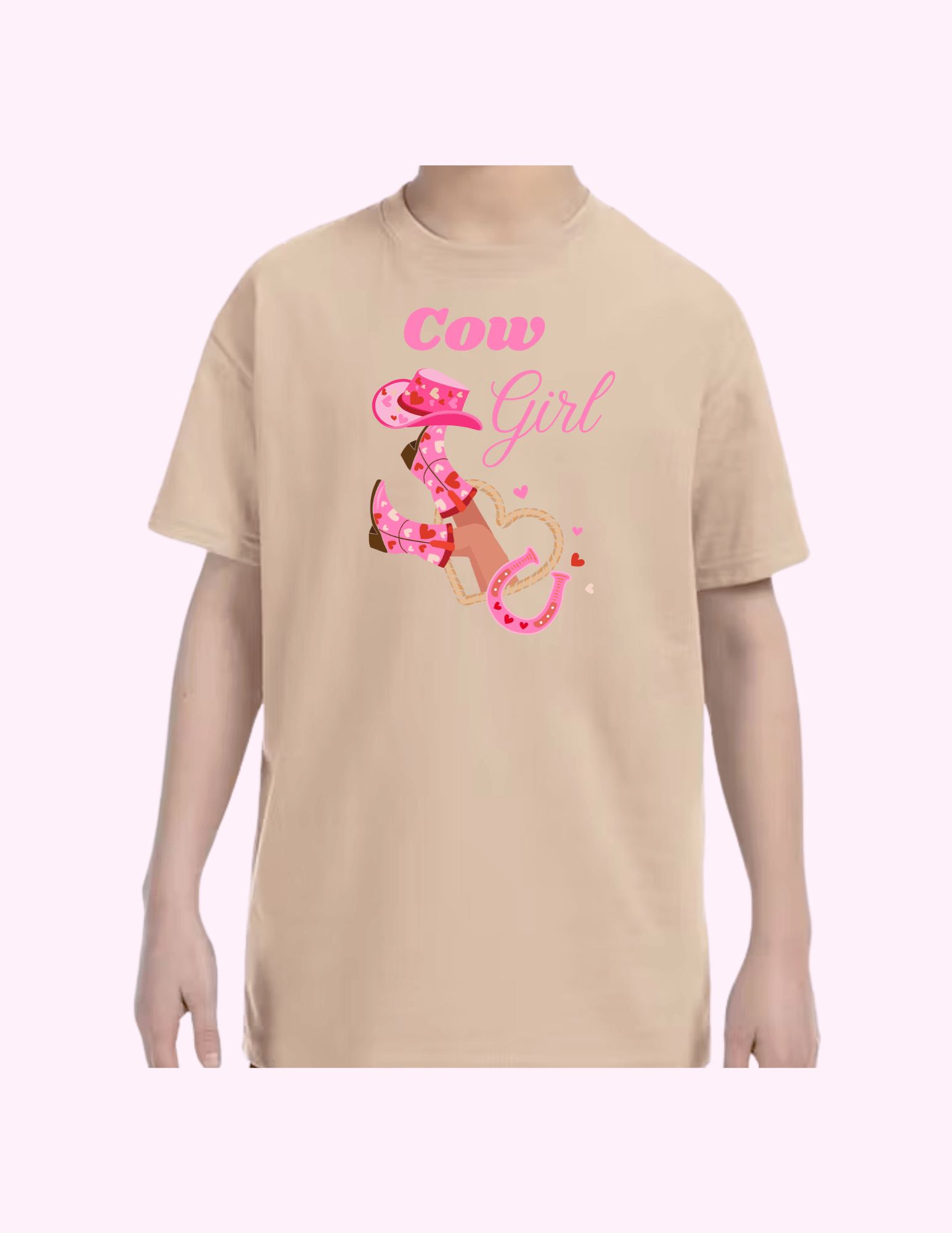 Cow Girl - Kids T-Shirt featuring unique artwork, perfect for personal style and expression.