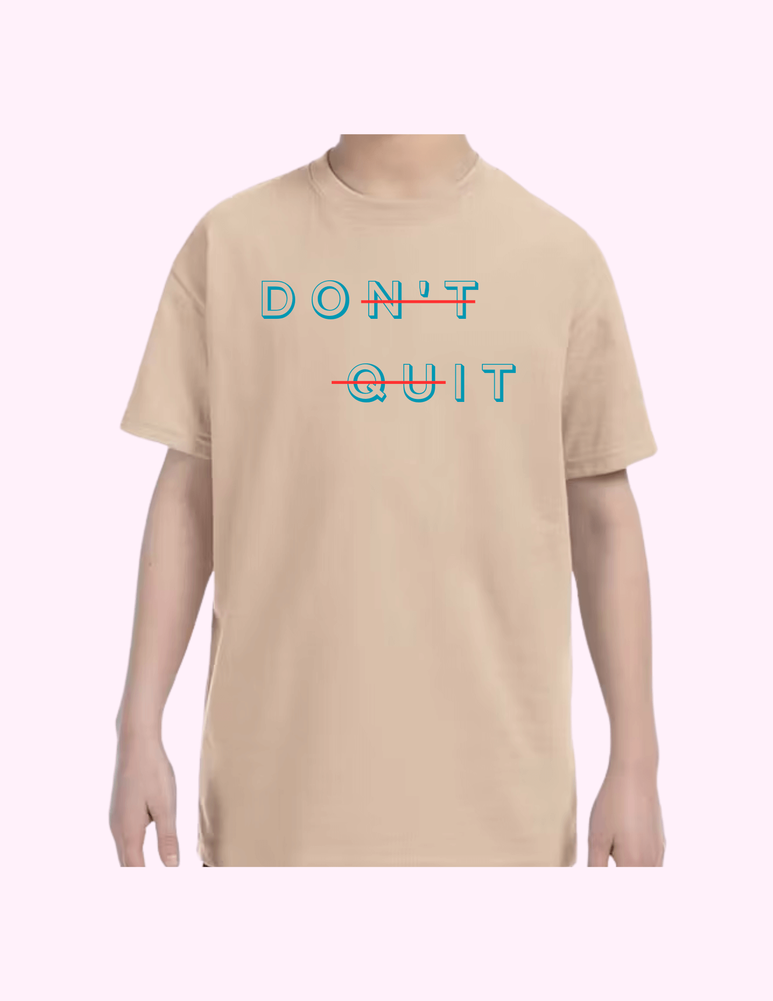 Don't Quit - Kids T-Shirt featuring unique artwork, perfect for personal style and expression.