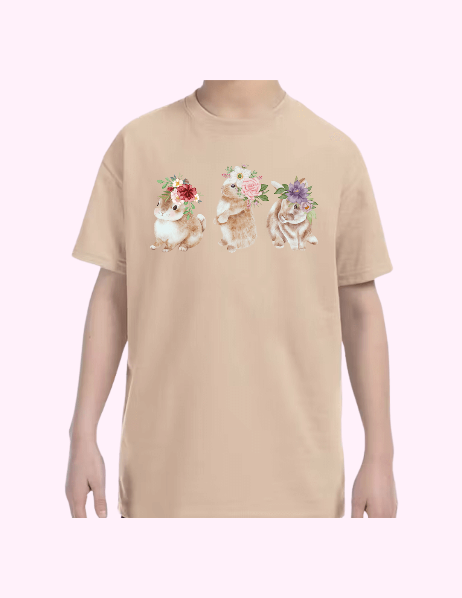 Spring Bunnies - Kids T-Shirt featuring unique artwork, perfect for personal style and expression.