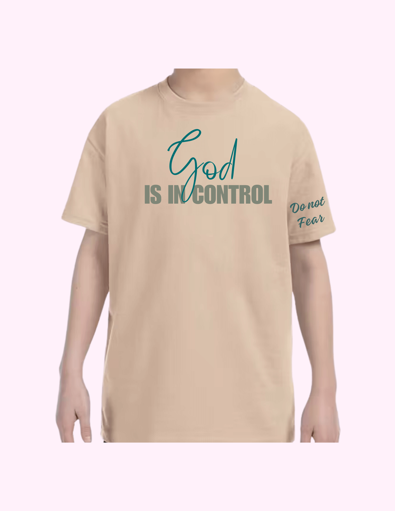 God Is In Control - Kids T-Shirt featuring unique artwork, perfect for personal style and expression.